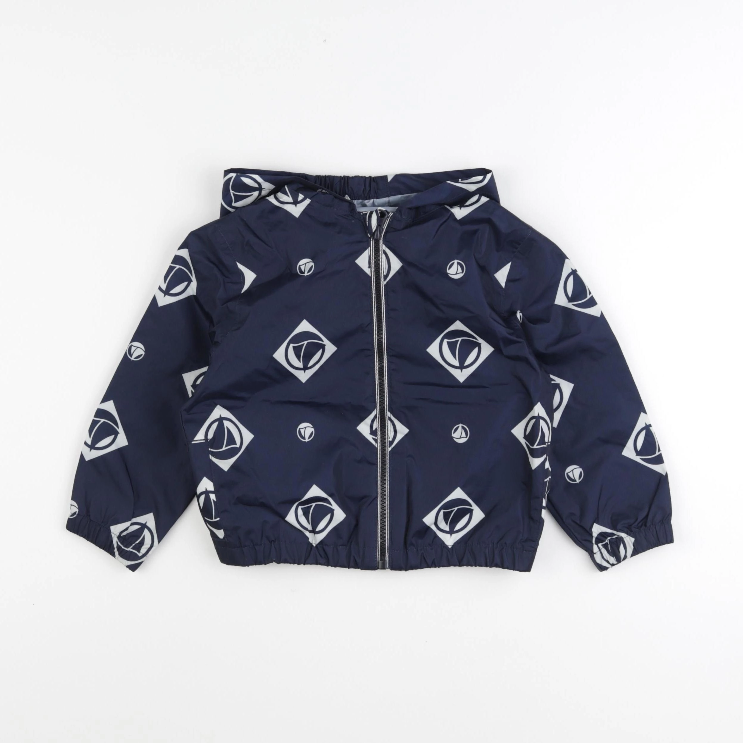 Petit Bateau - coupe-vent bleu - 3 ans