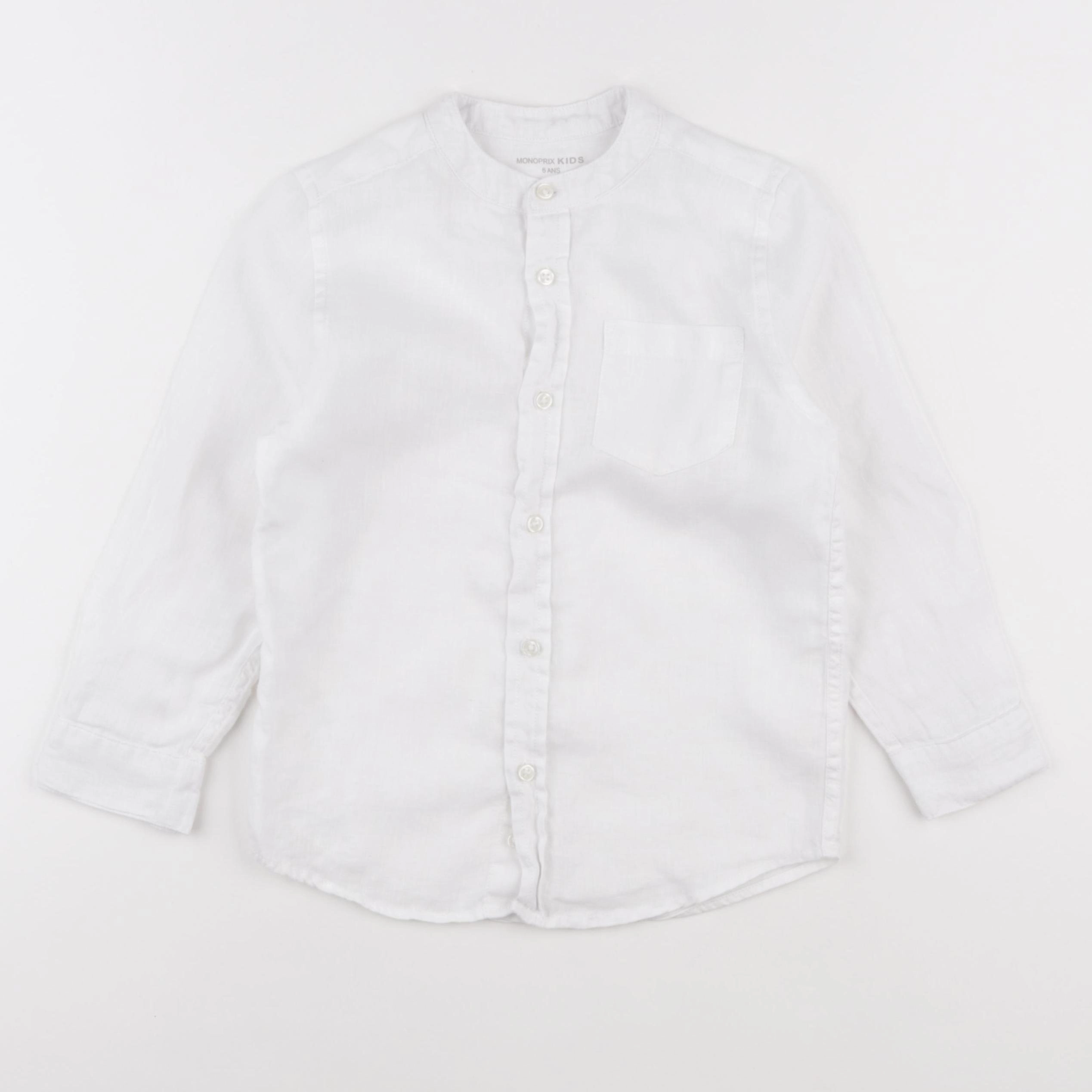 Monoprix - chemise blanc - 6 ans