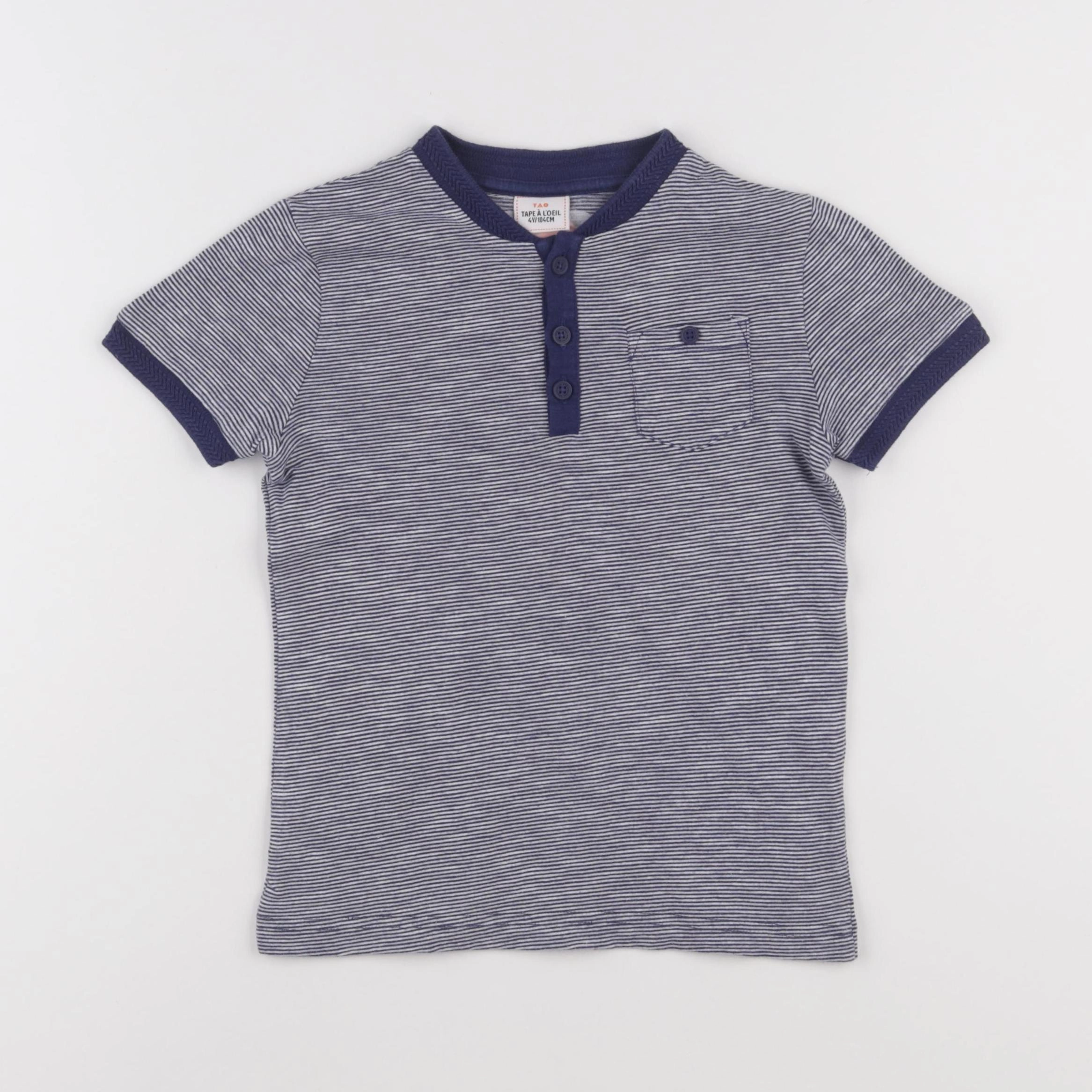 Tape à l'oeil - tee-shirt bleu - 4 ans