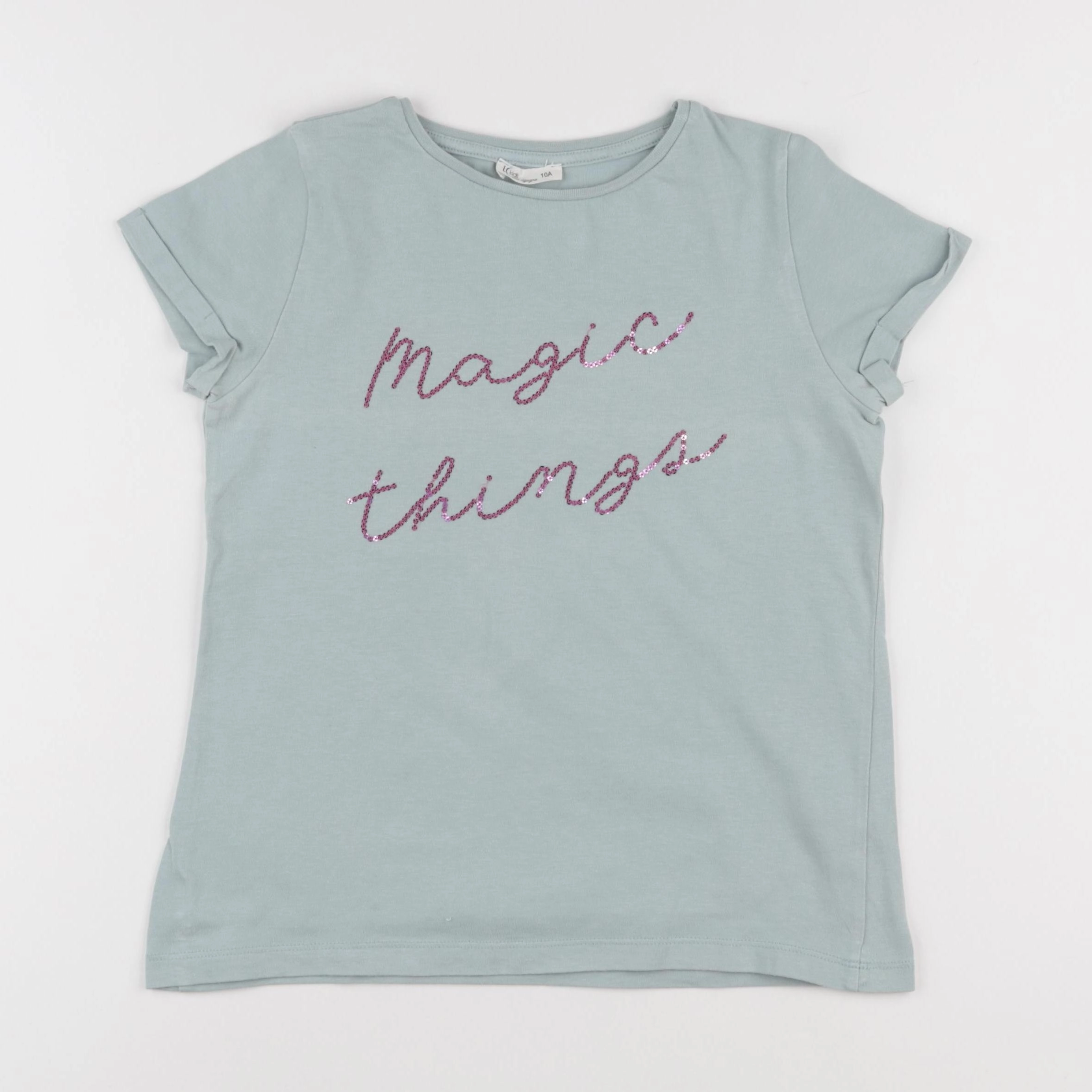 Little Cigogne - tee-shirt bleu - 10 ans