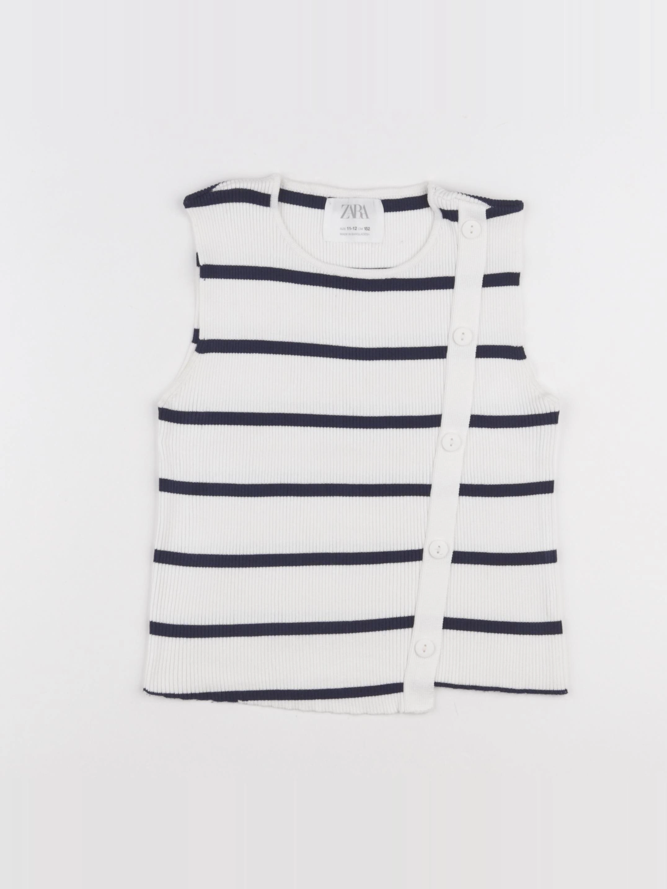 Zara - pull bleu, blanc - 11/12 ans