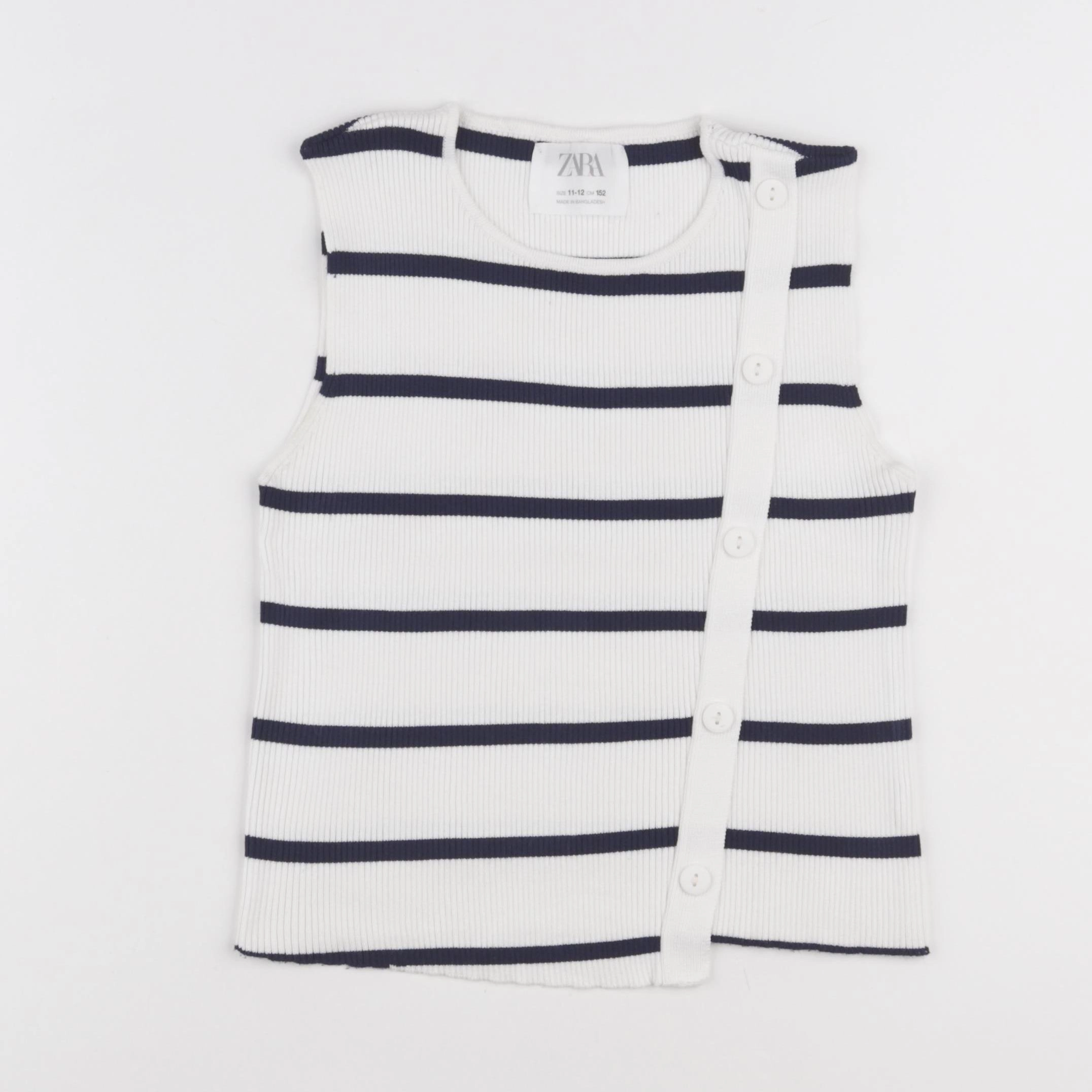Zara - pull bleu, blanc - 11/12 ans