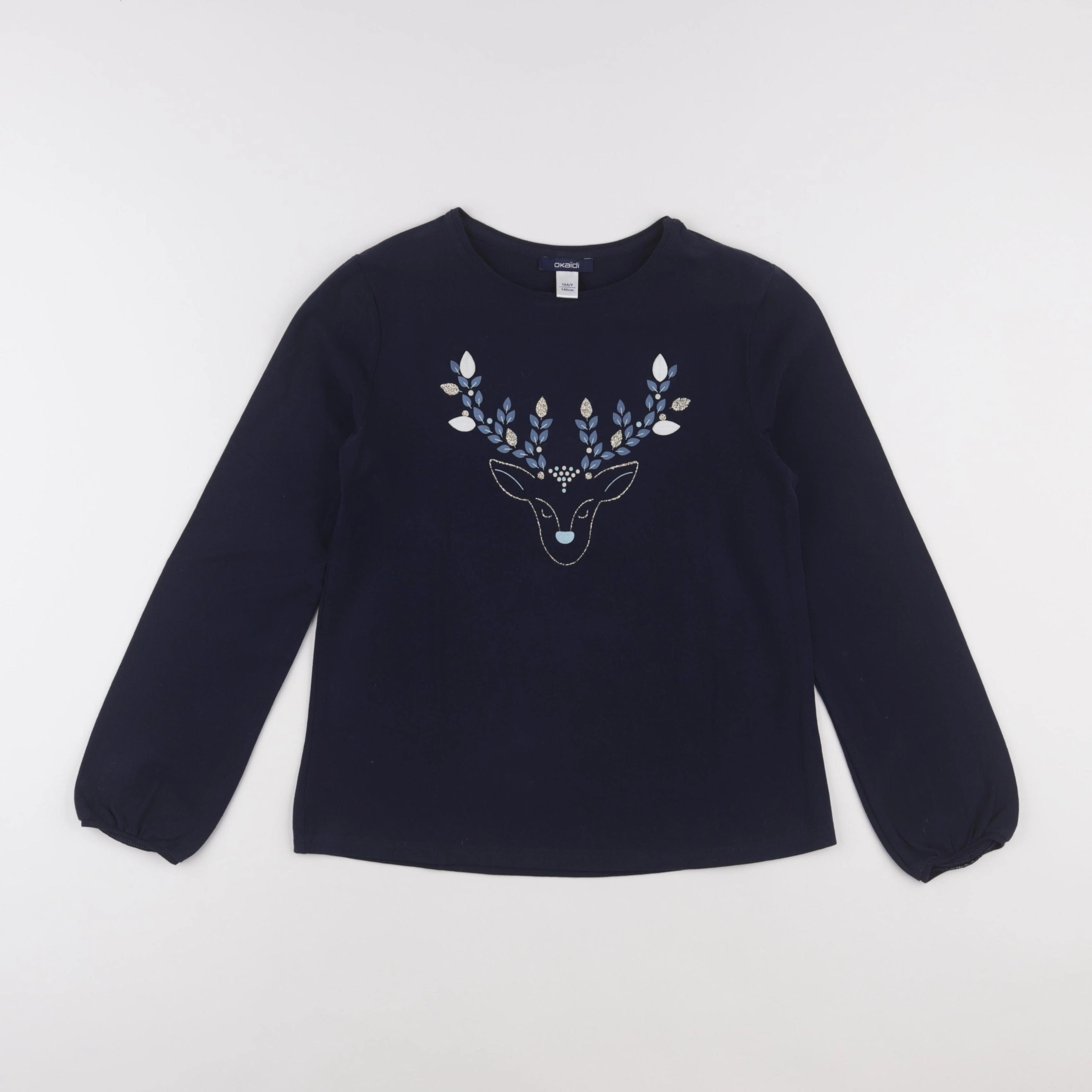 Okaidi - tee-shirt bleu - 10 ans
