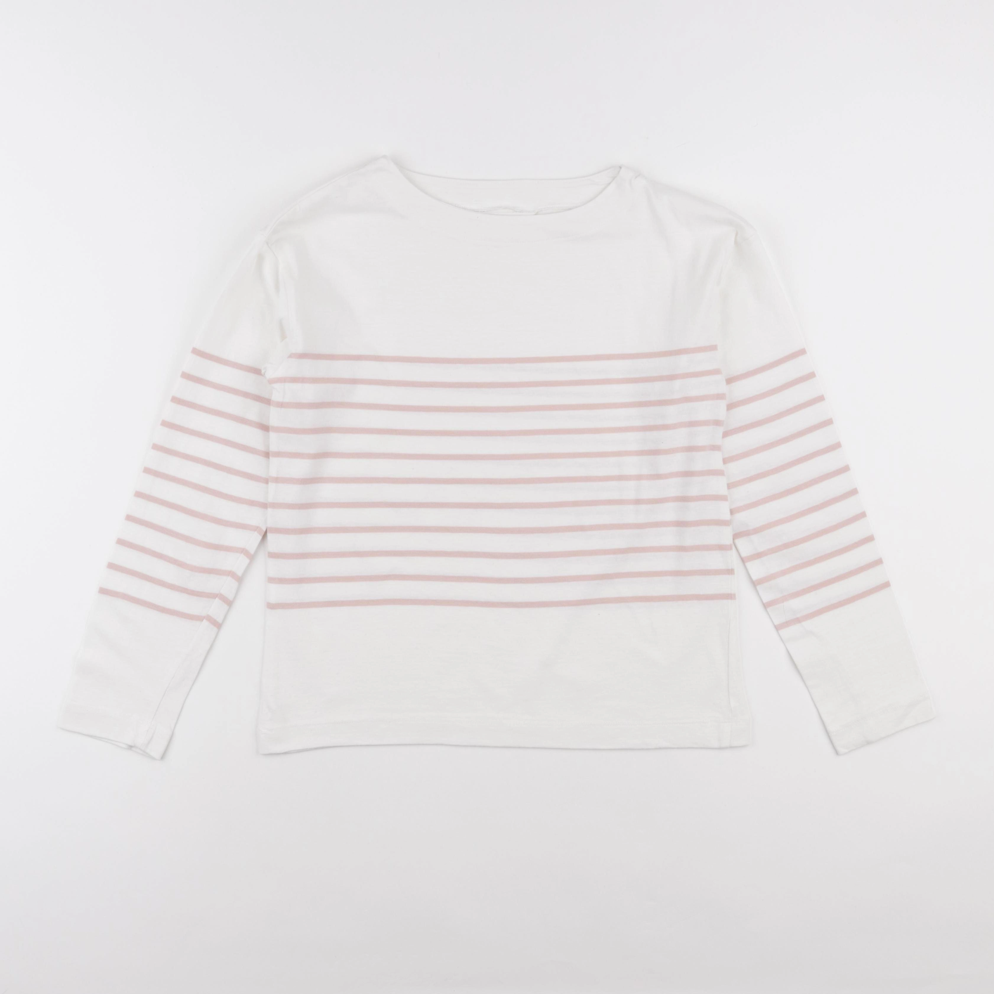 Mango - tee-shirt blanc, rose - 11/12 ans
