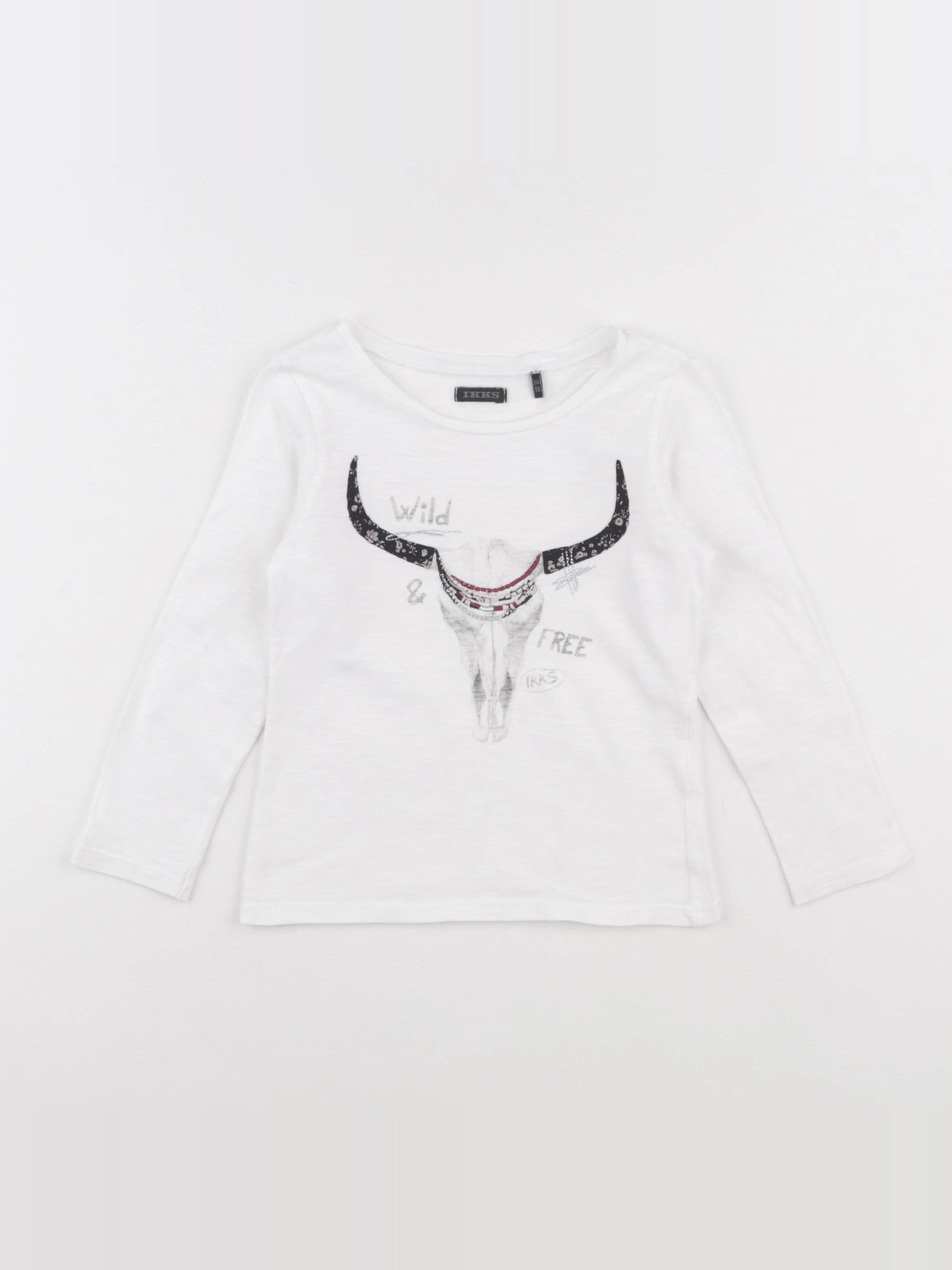 IKKS - tee-shirt blanc - 3 ans