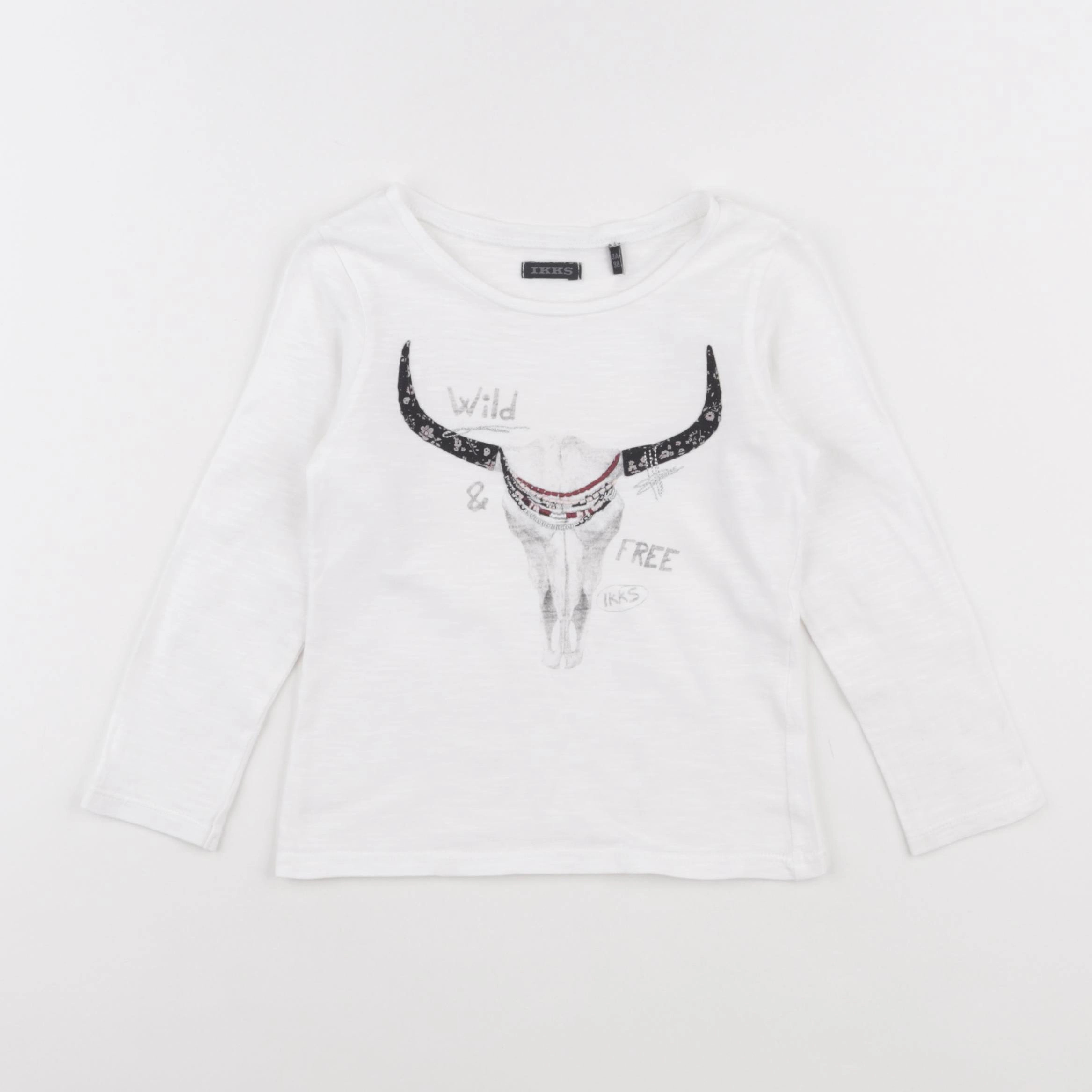 IKKS - tee-shirt blanc - 3 ans
