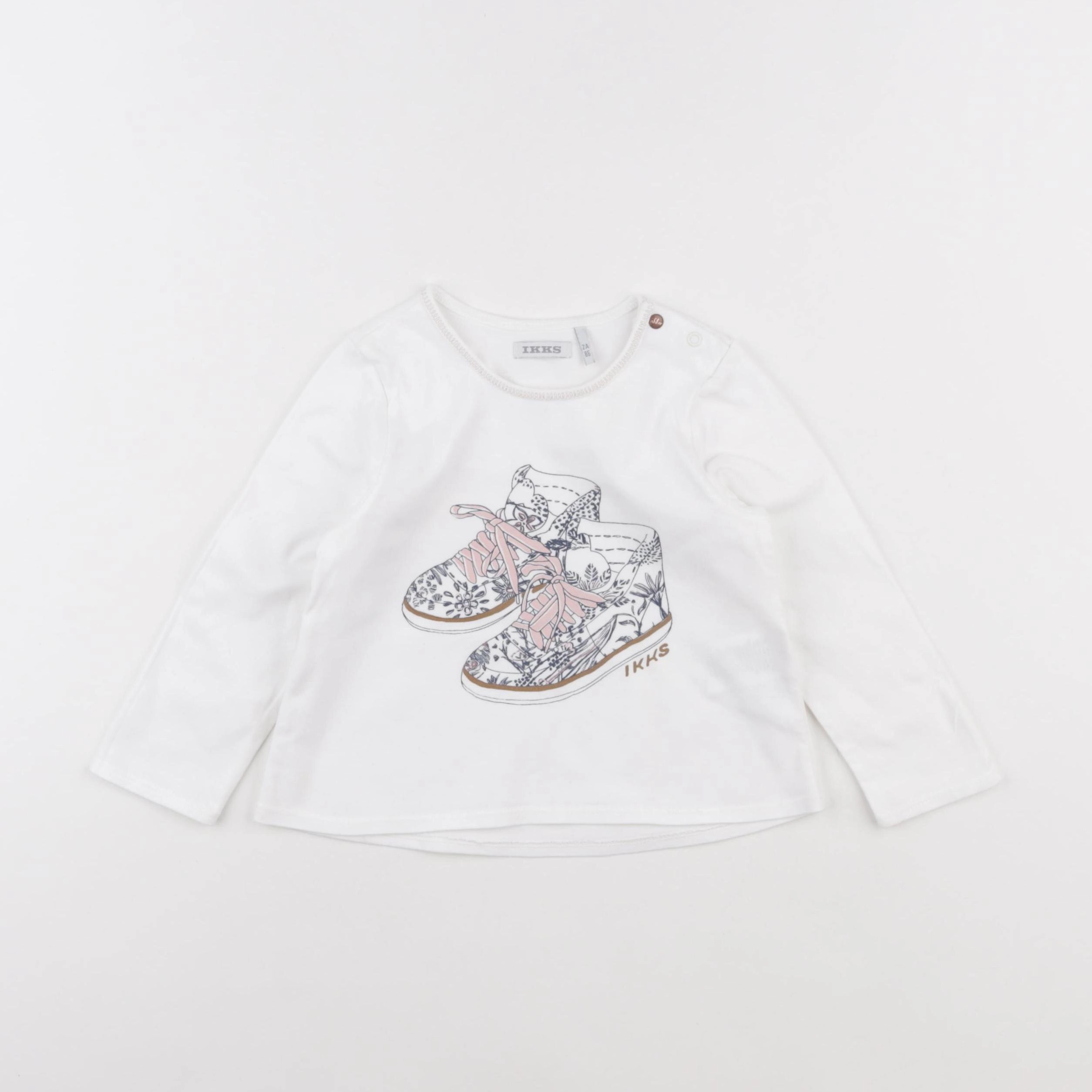 IKKS - tee-shirt blanc - 2 ans