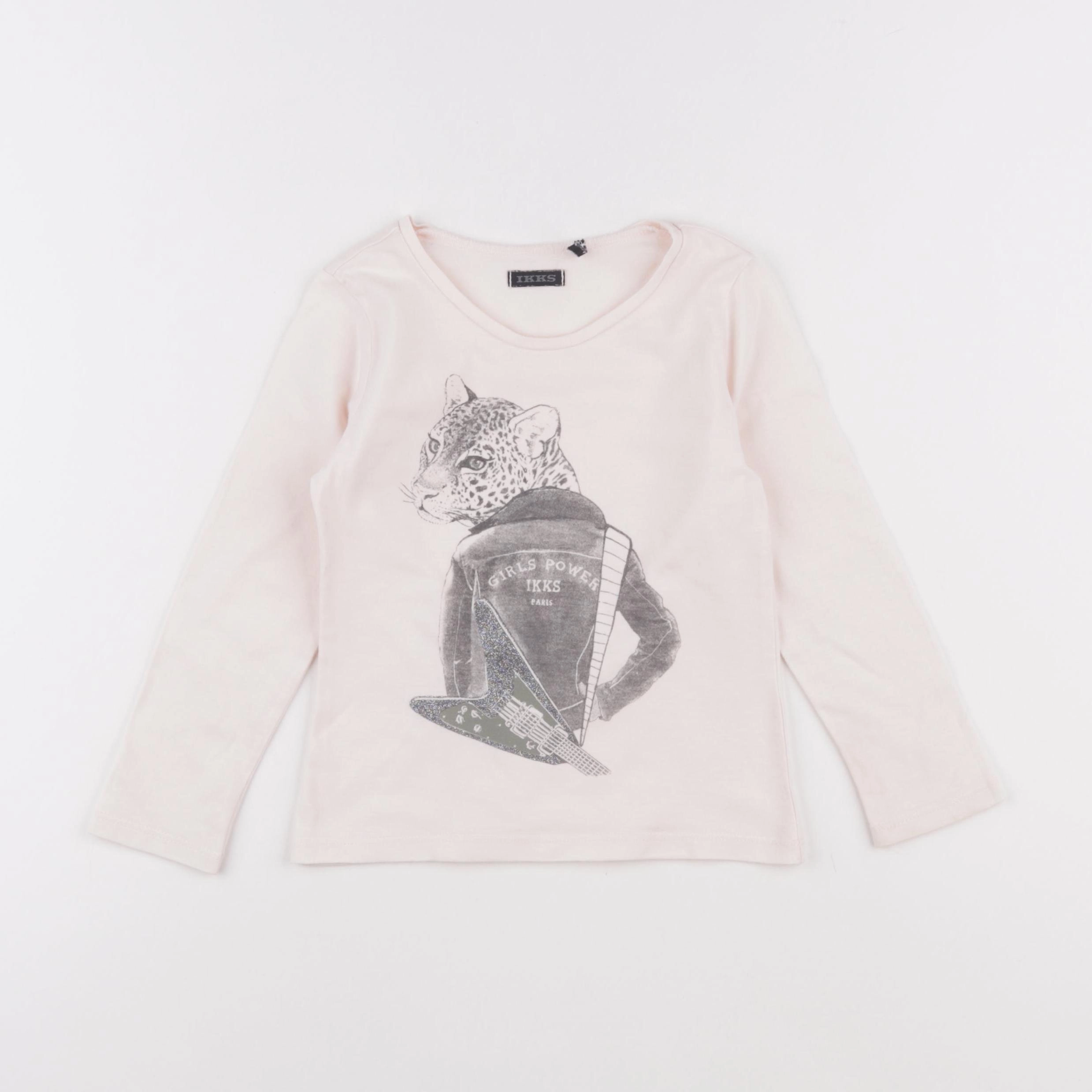 IKKS - tee-shirt rose - 3 ans