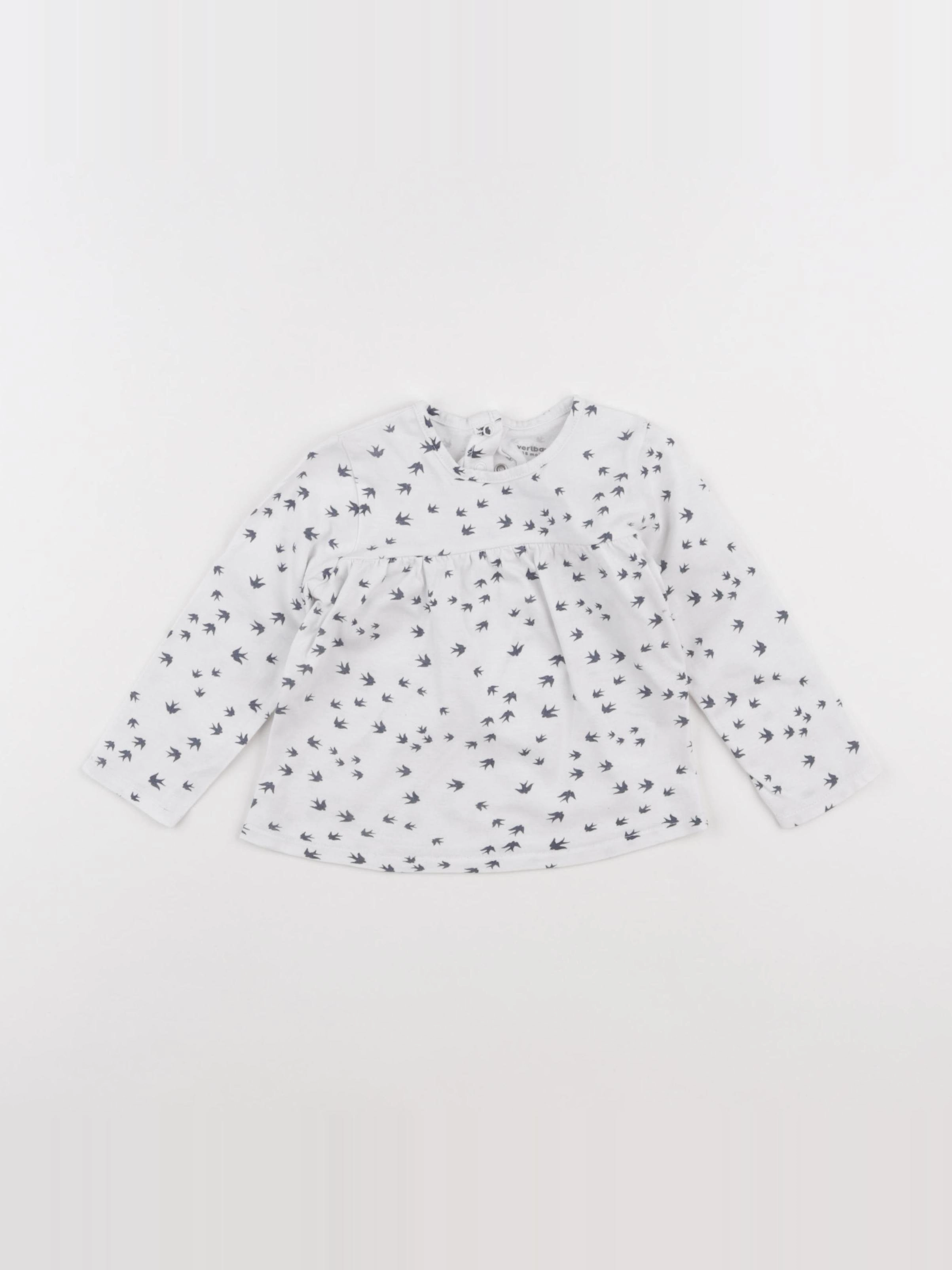 Vertbaudet - tee-shirt blanc - 18 mois