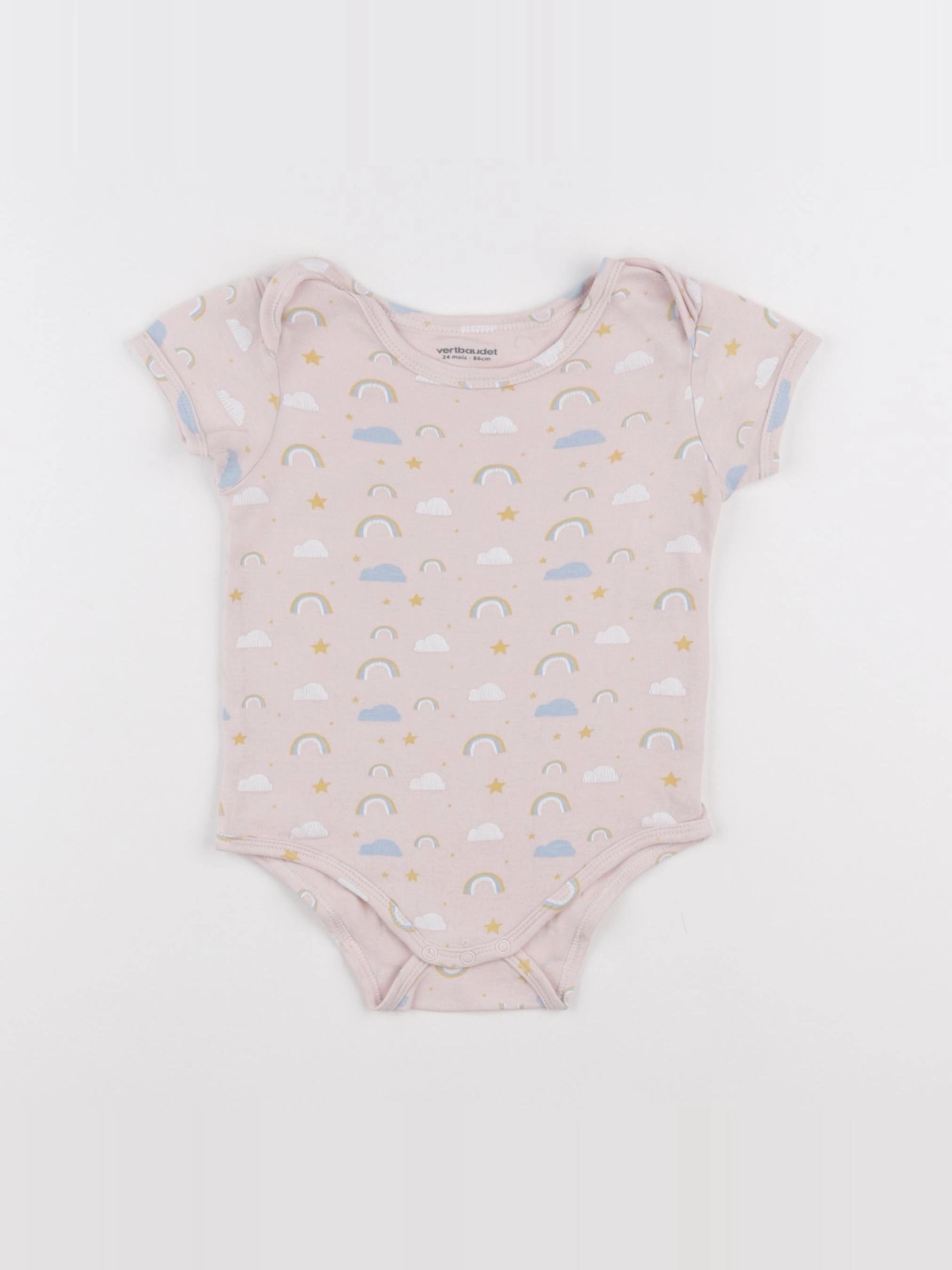 Vertbaudet - body rose - 24 mois