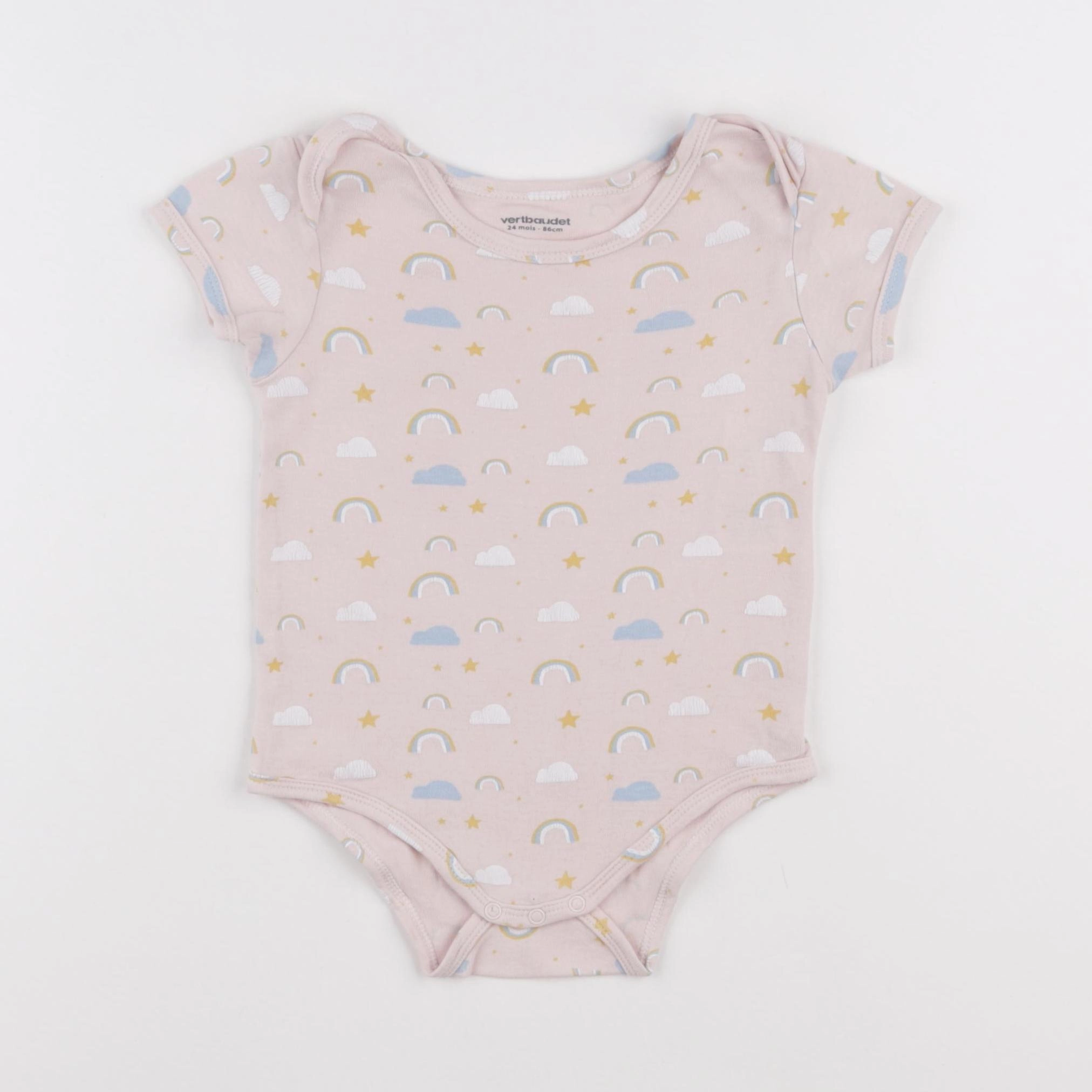 Vertbaudet - body rose - 24 mois