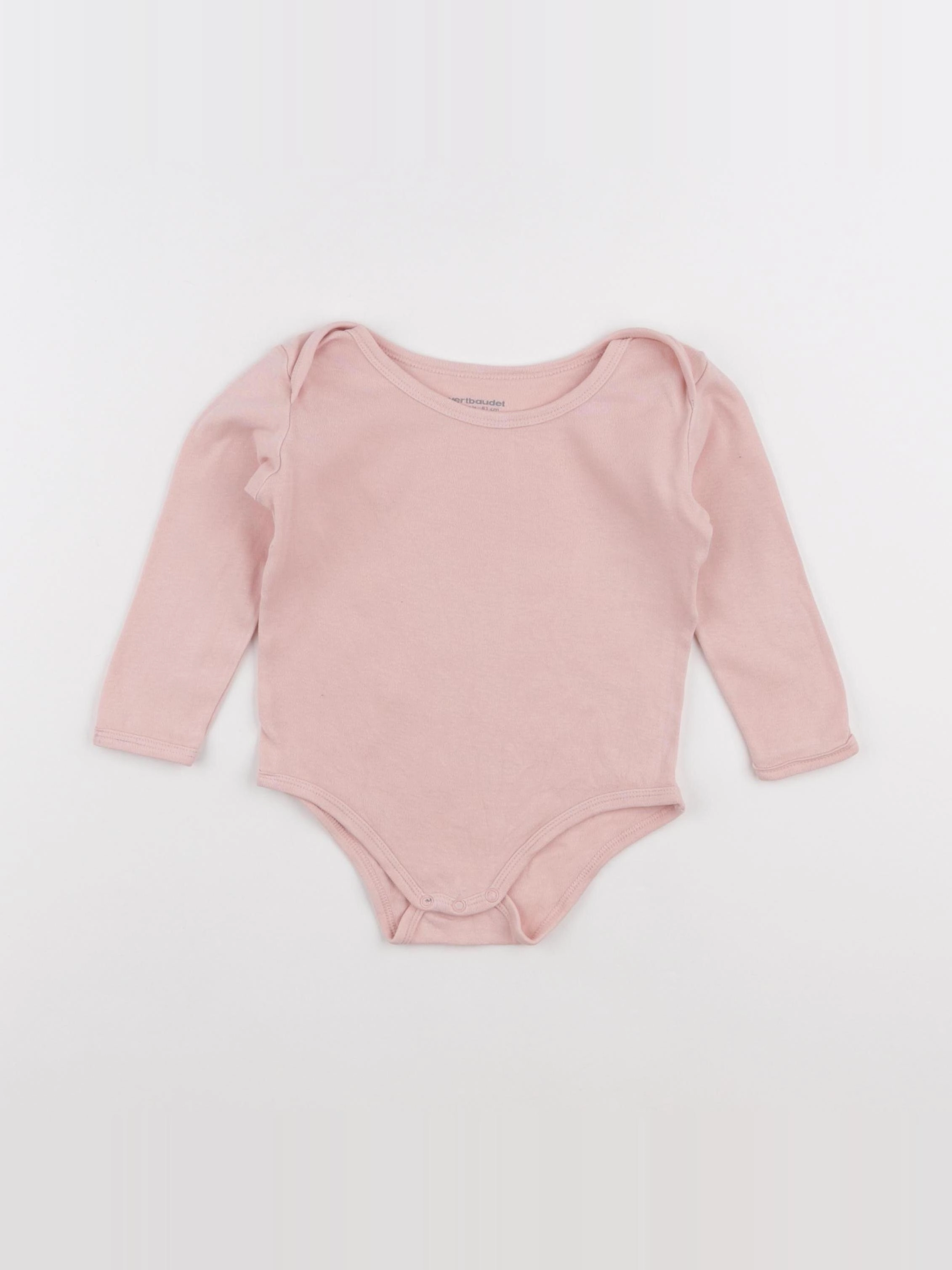 Vertbaudet - body rose - 18 mois