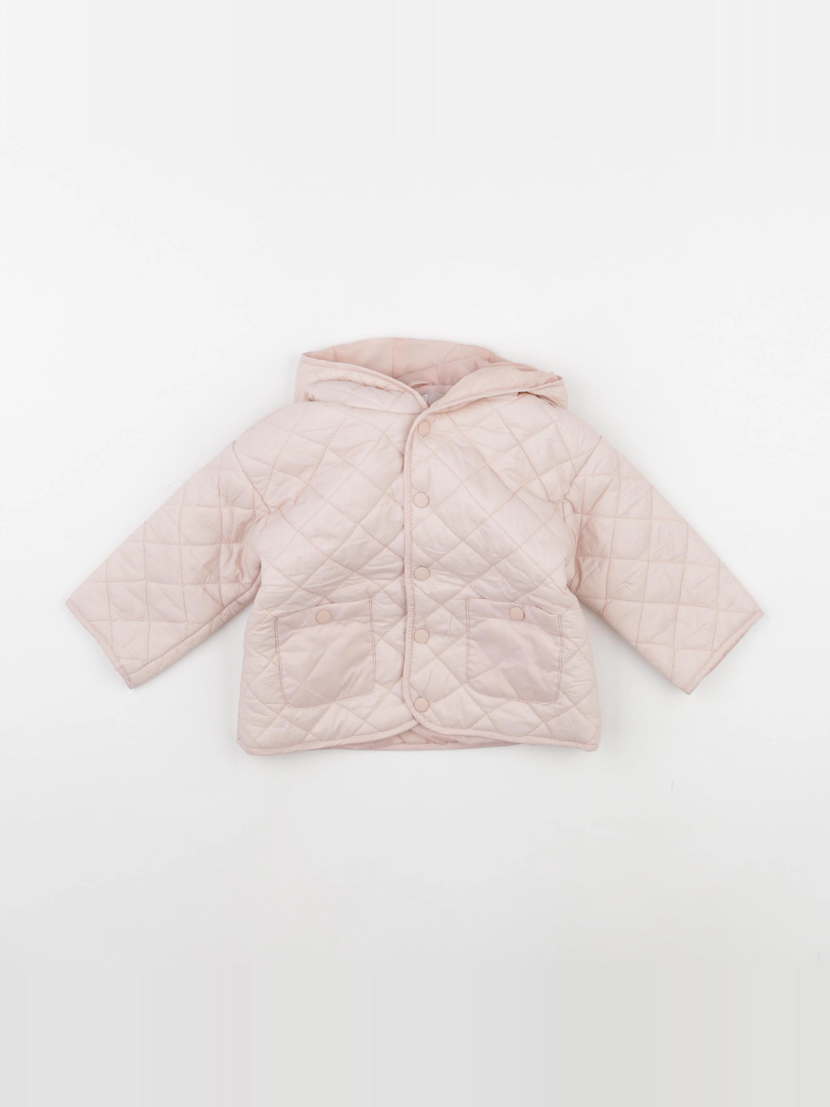 Vertbaudet - doudoune rose - 12 mois