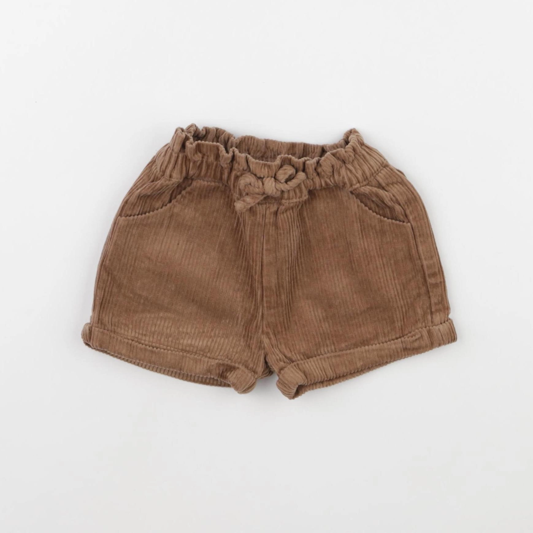 Vertbaudet - short marron - 6 mois