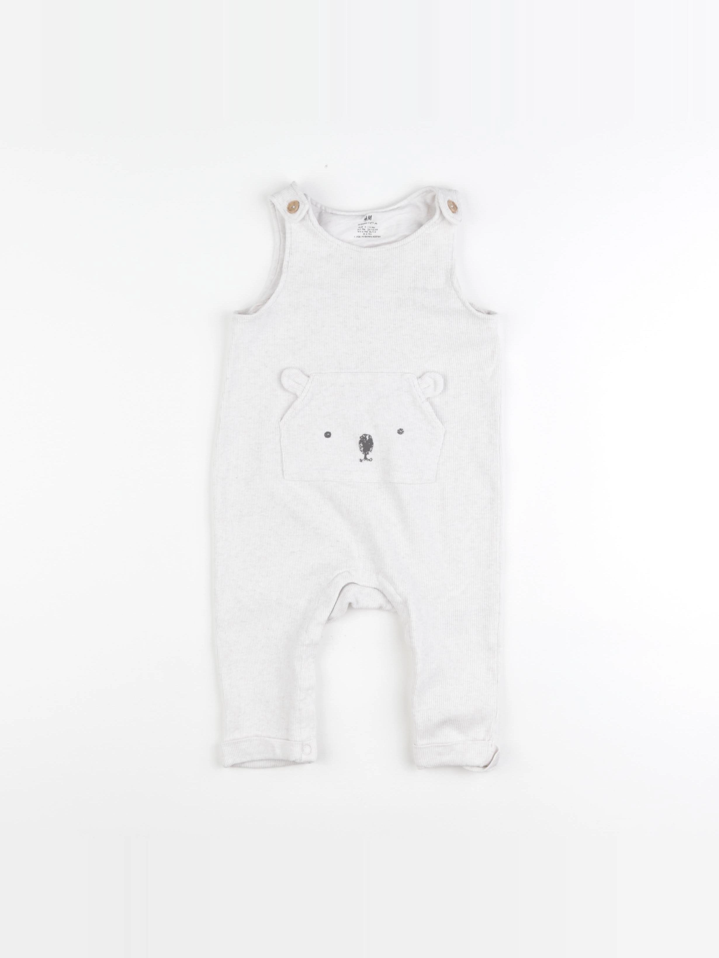 H&M - combinaison beige - 6/9 mois