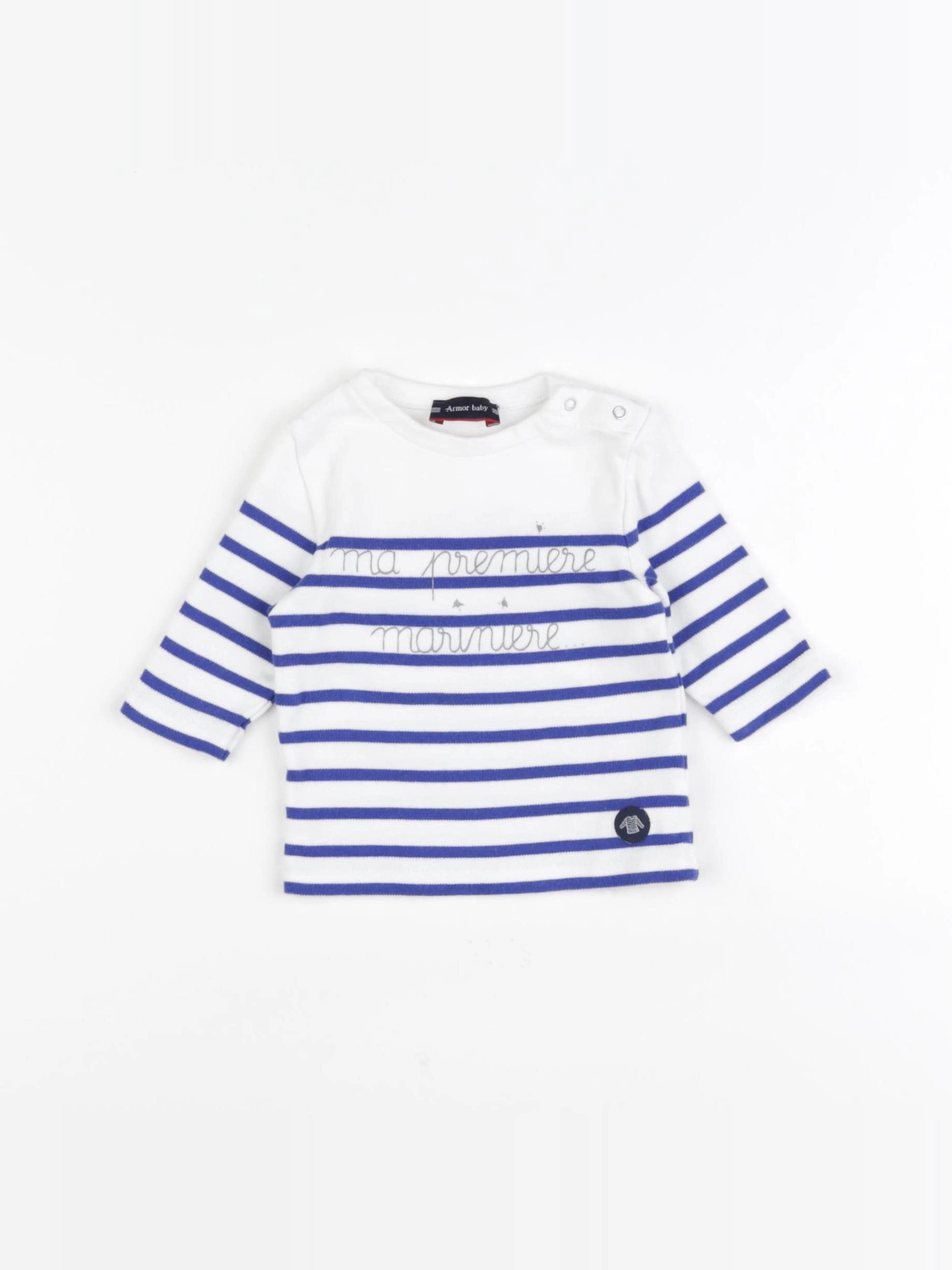 Armor Lux - tee-shirt bleu - 3 mois