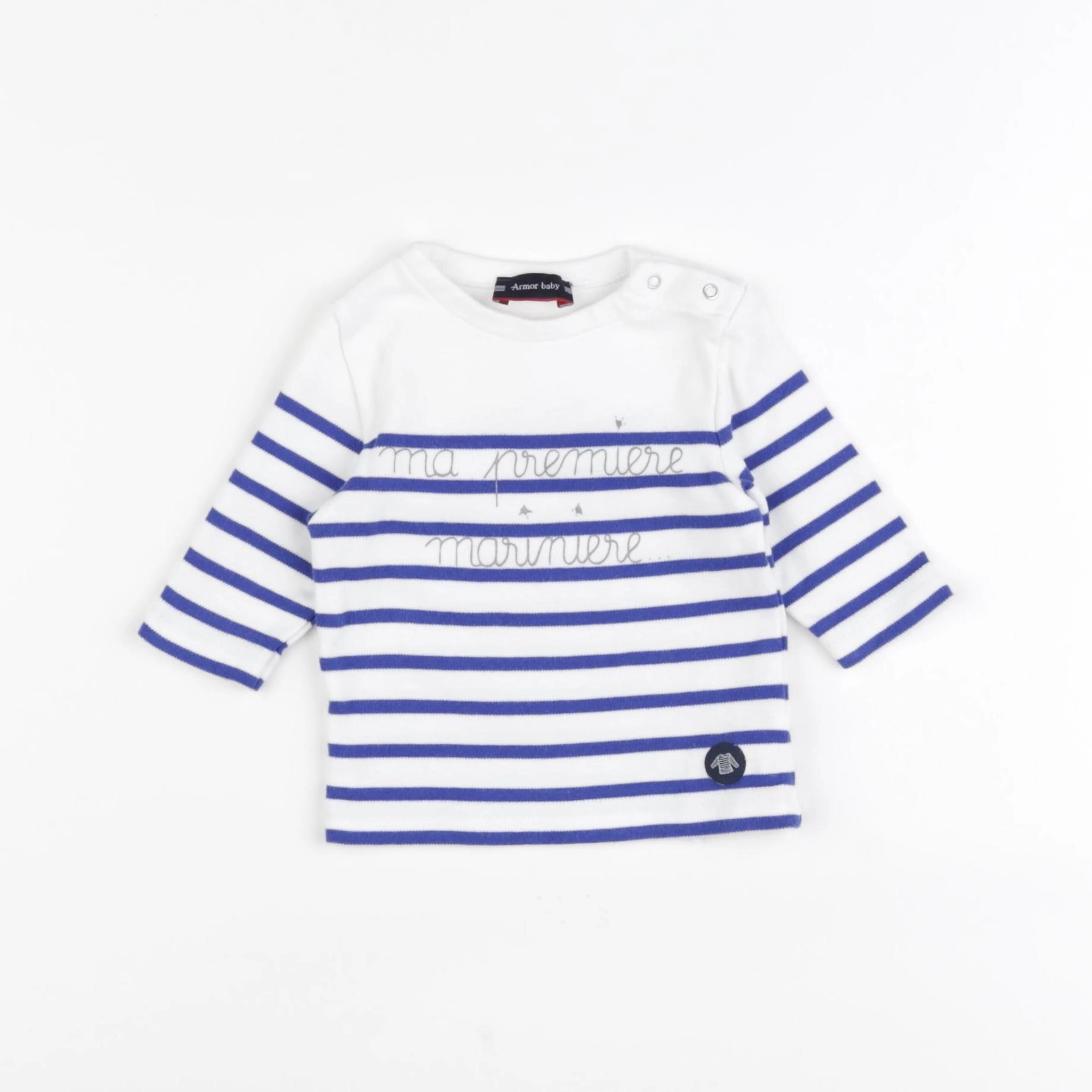 Armor Lux - tee-shirt bleu - 3 mois