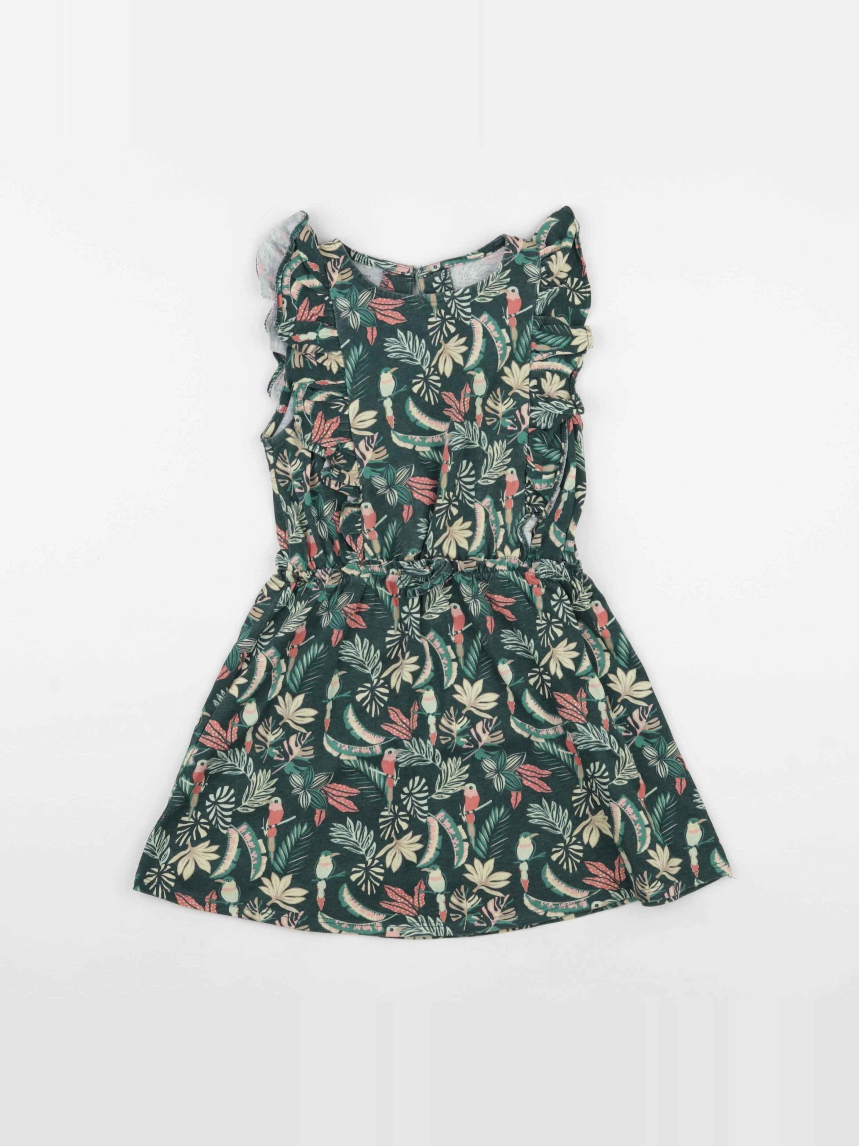 Vertbaudet - robe vert - 5 ans