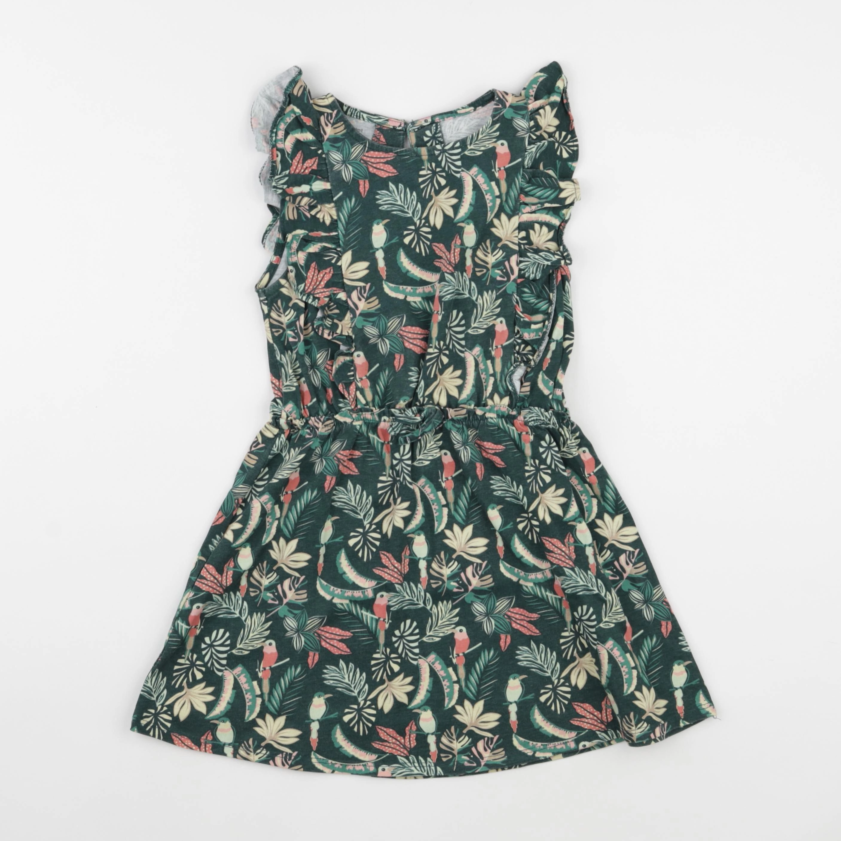 Vertbaudet - robe vert - 5 ans