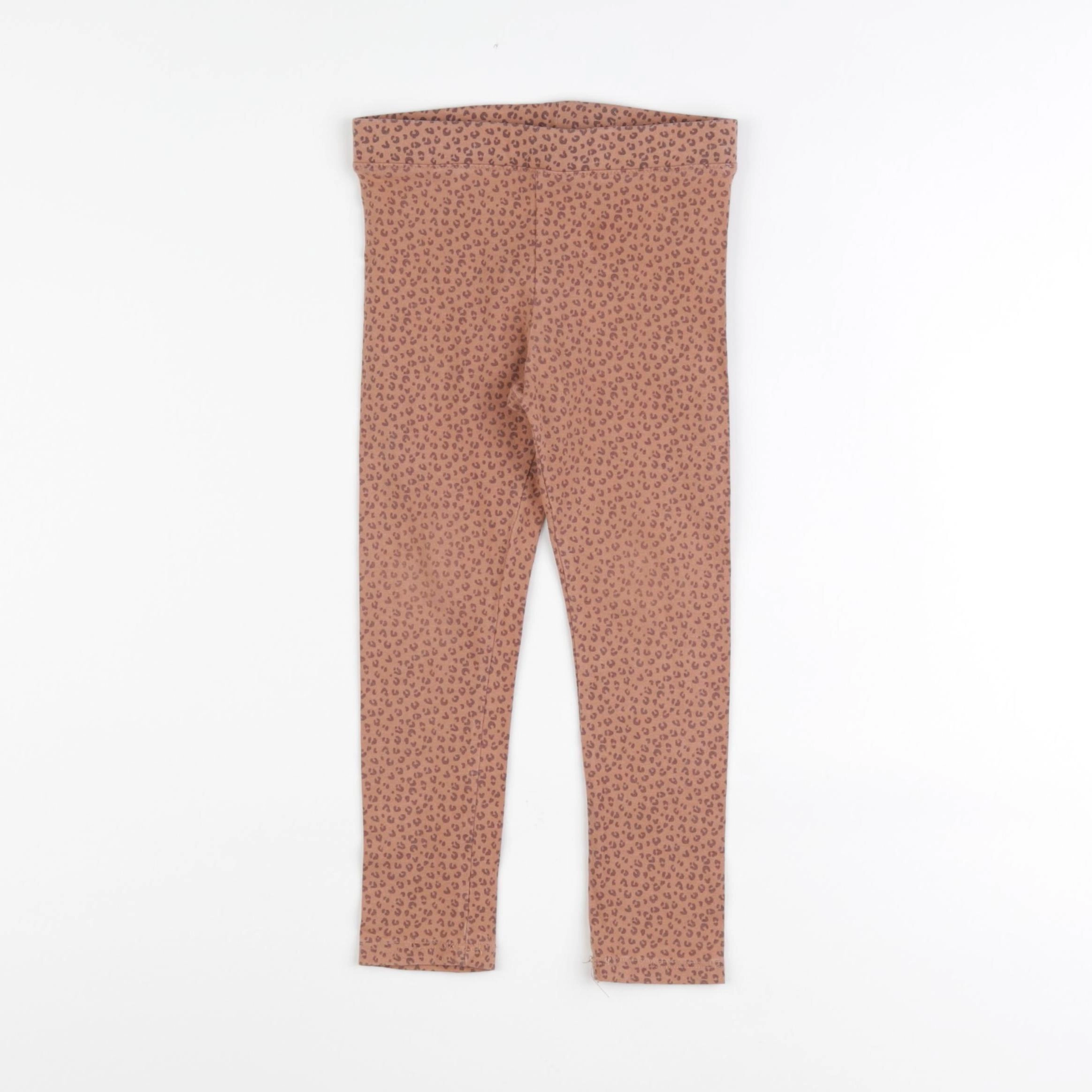 H&M - legging marron - 2/3 ans