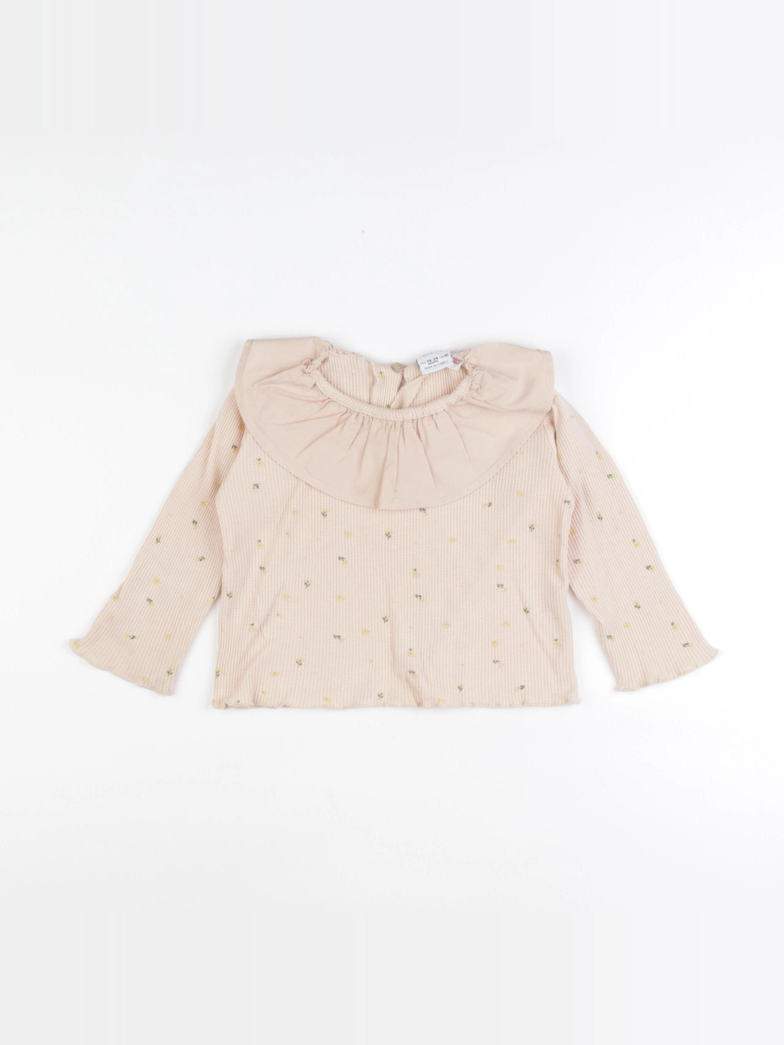 Zara - tee-shirt jaune - 18/24 mois