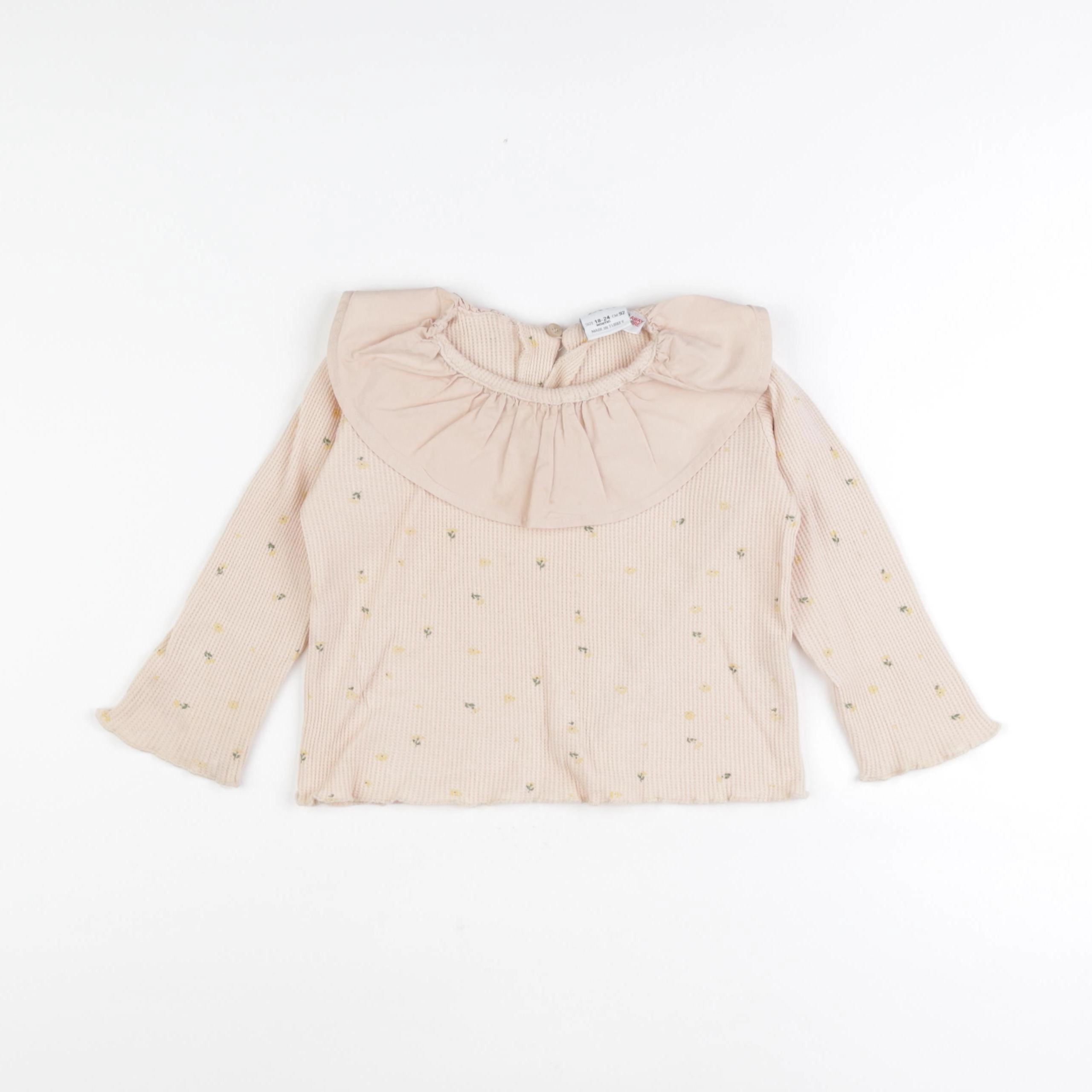 Zara - tee-shirt jaune - 18/24 mois