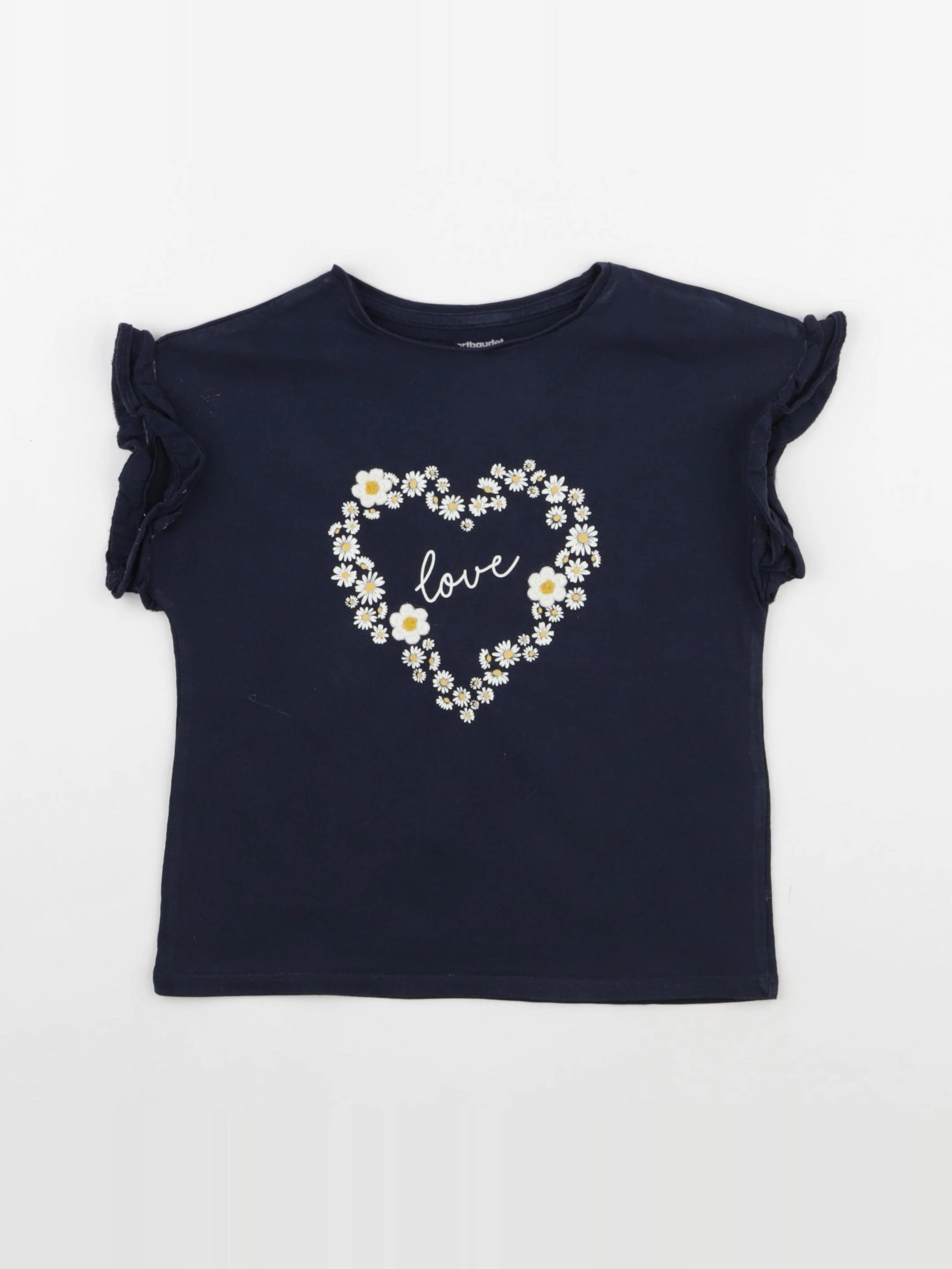 Vertbaudet - tee-shirt bleu - 5 ans