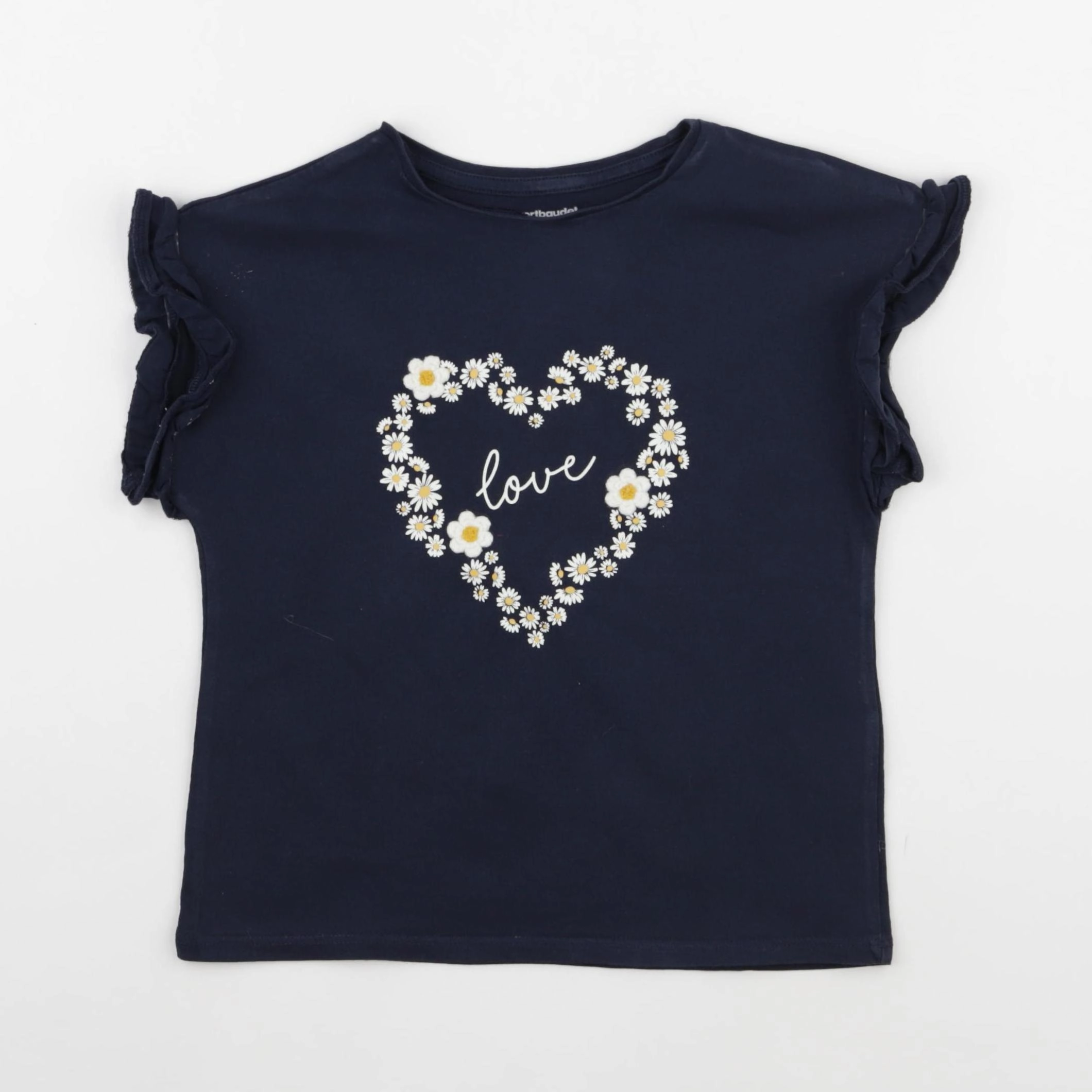 Vertbaudet - tee-shirt bleu - 5 ans