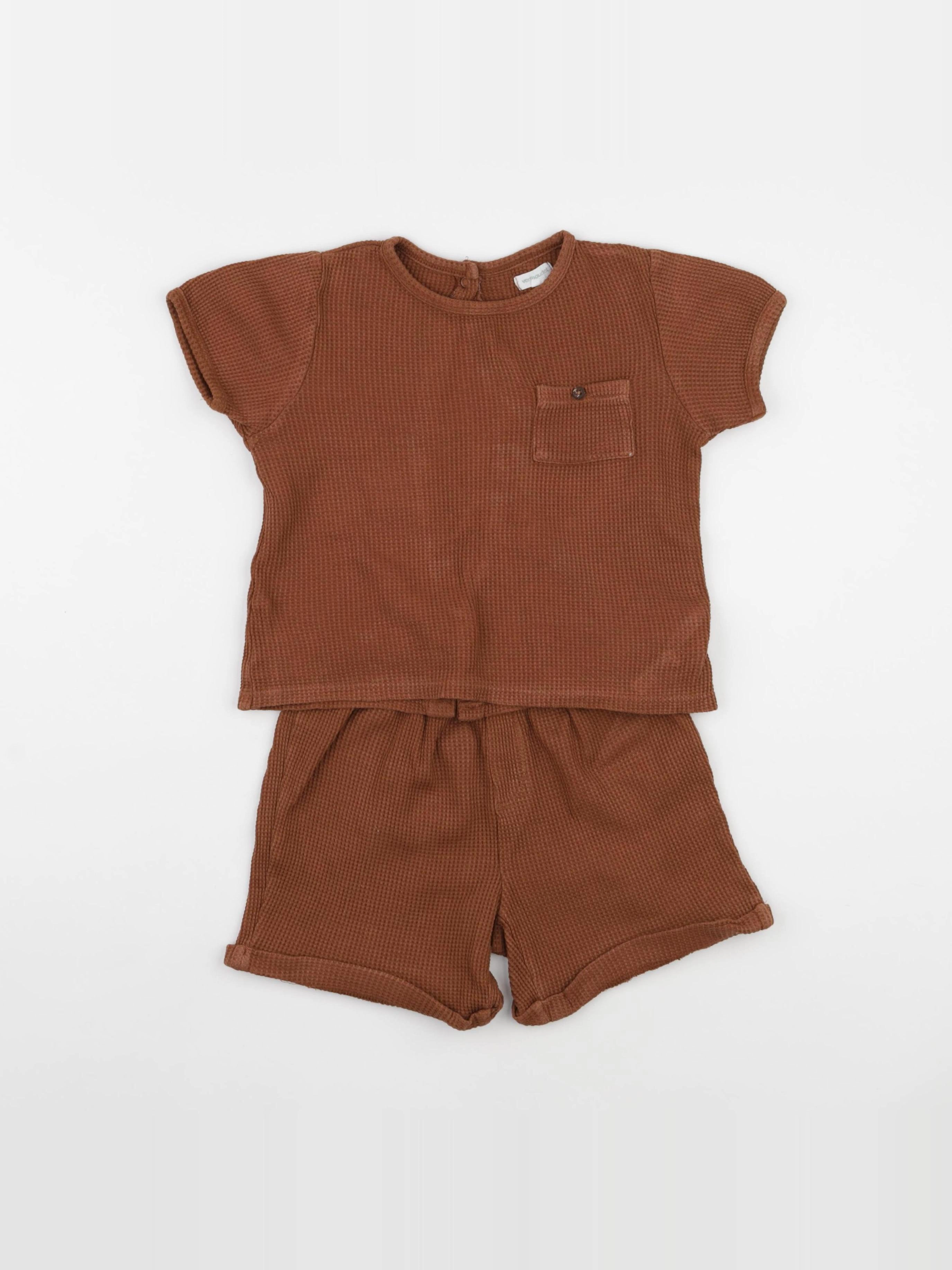 Vertbaudet - ensemble marron - 36 mois
