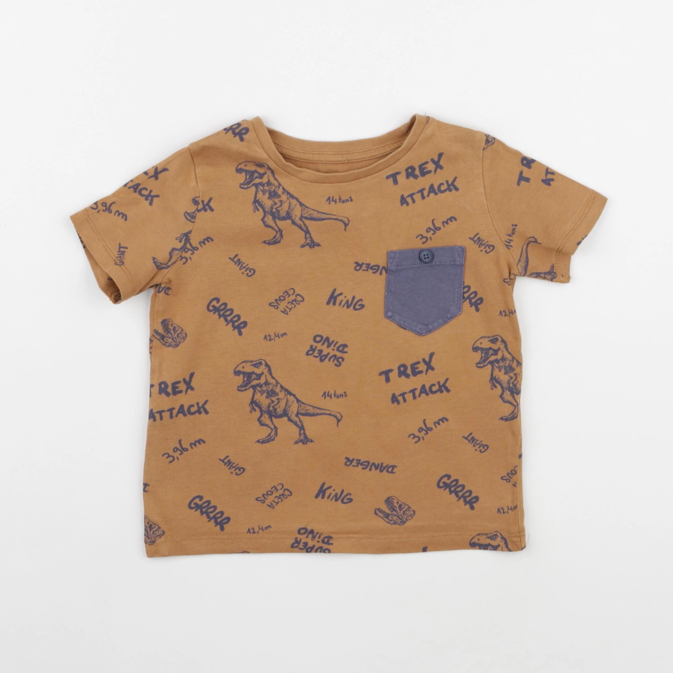 Vertbaudet - tee-shirt marron - 2 ans