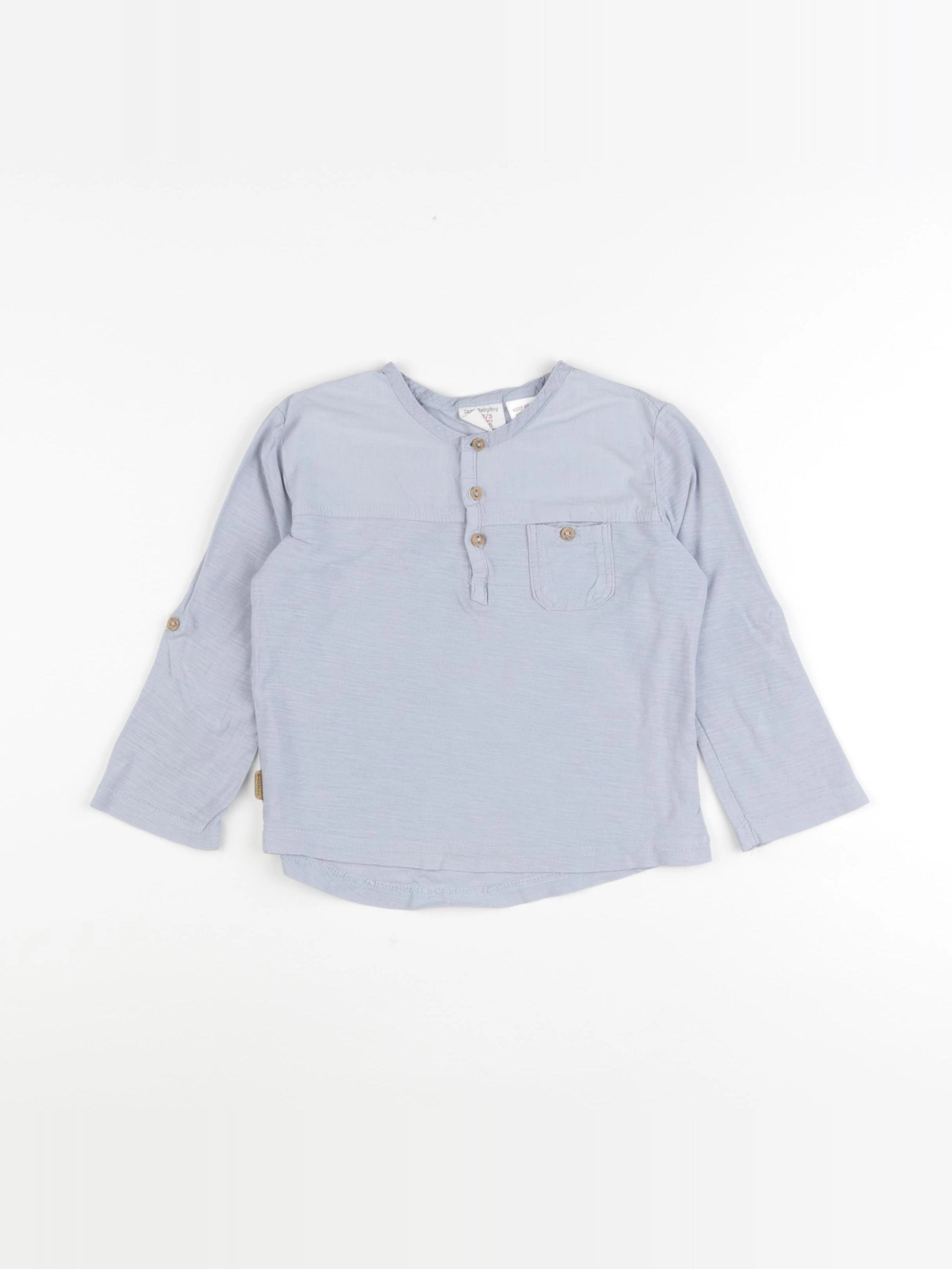Zara - tee-shirt bleu - 2/3 ans