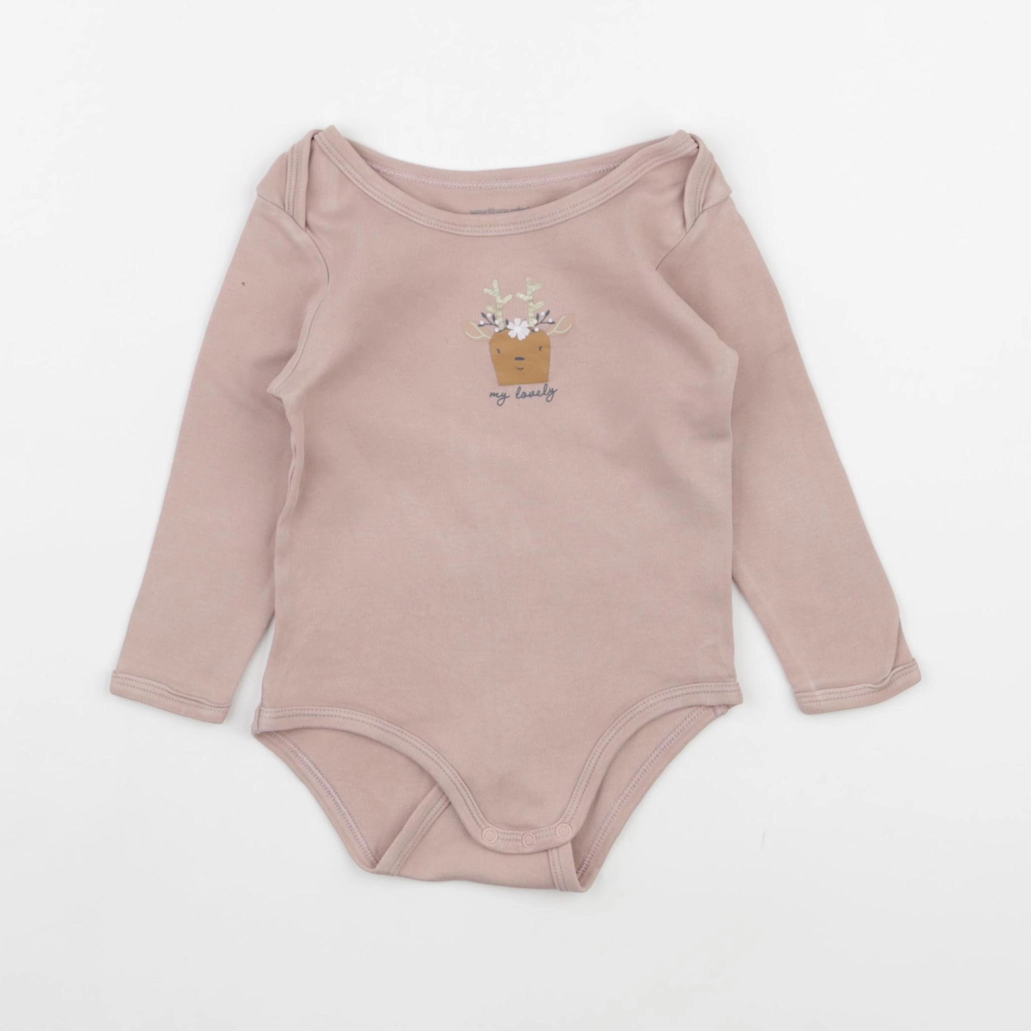 Vertbaudet - body rose - 18 mois