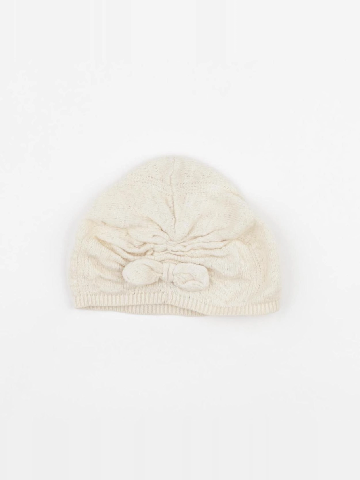 Vertbaudet - bonnet beige - 3/9 mois