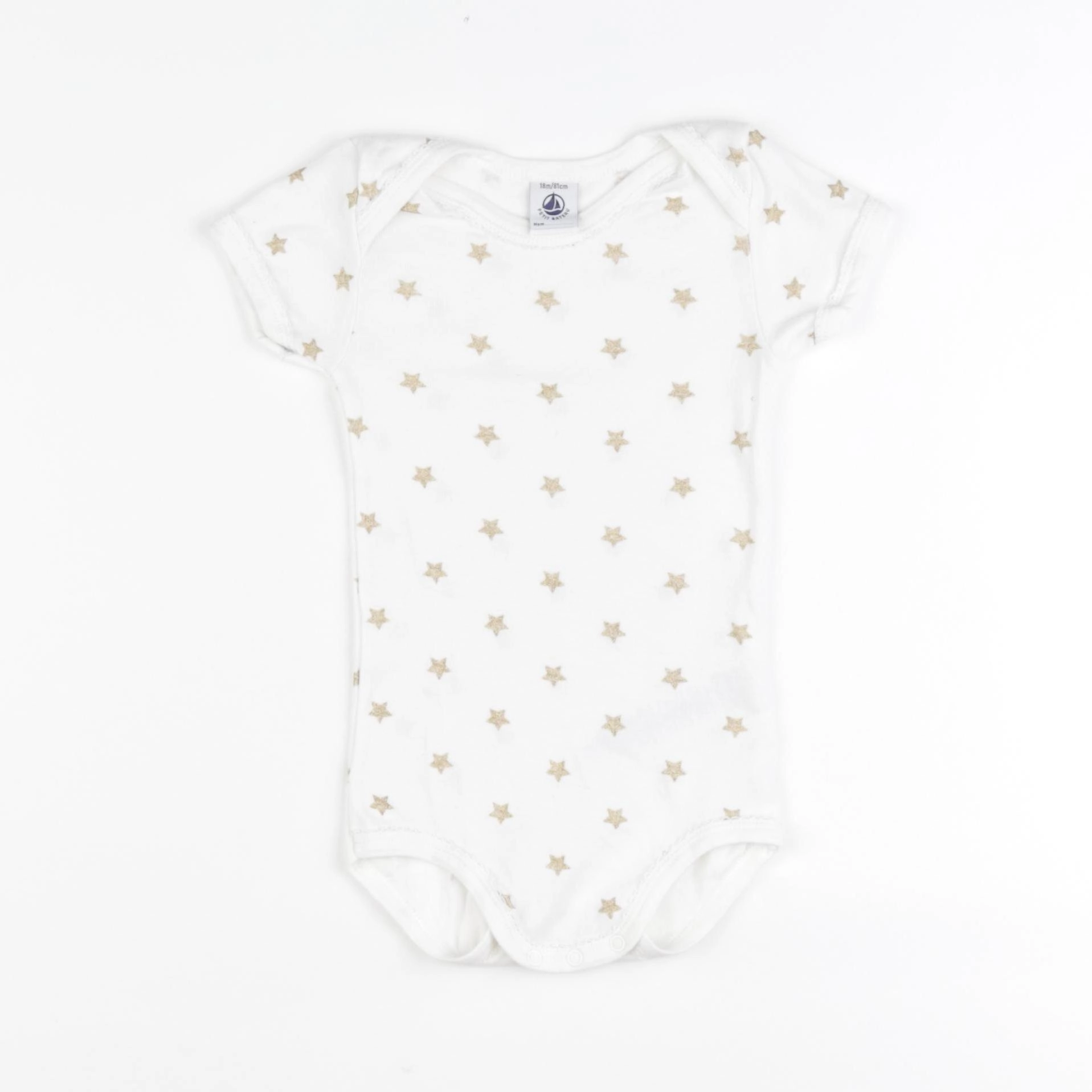 Petit Bateau - body blanc - 18 mois