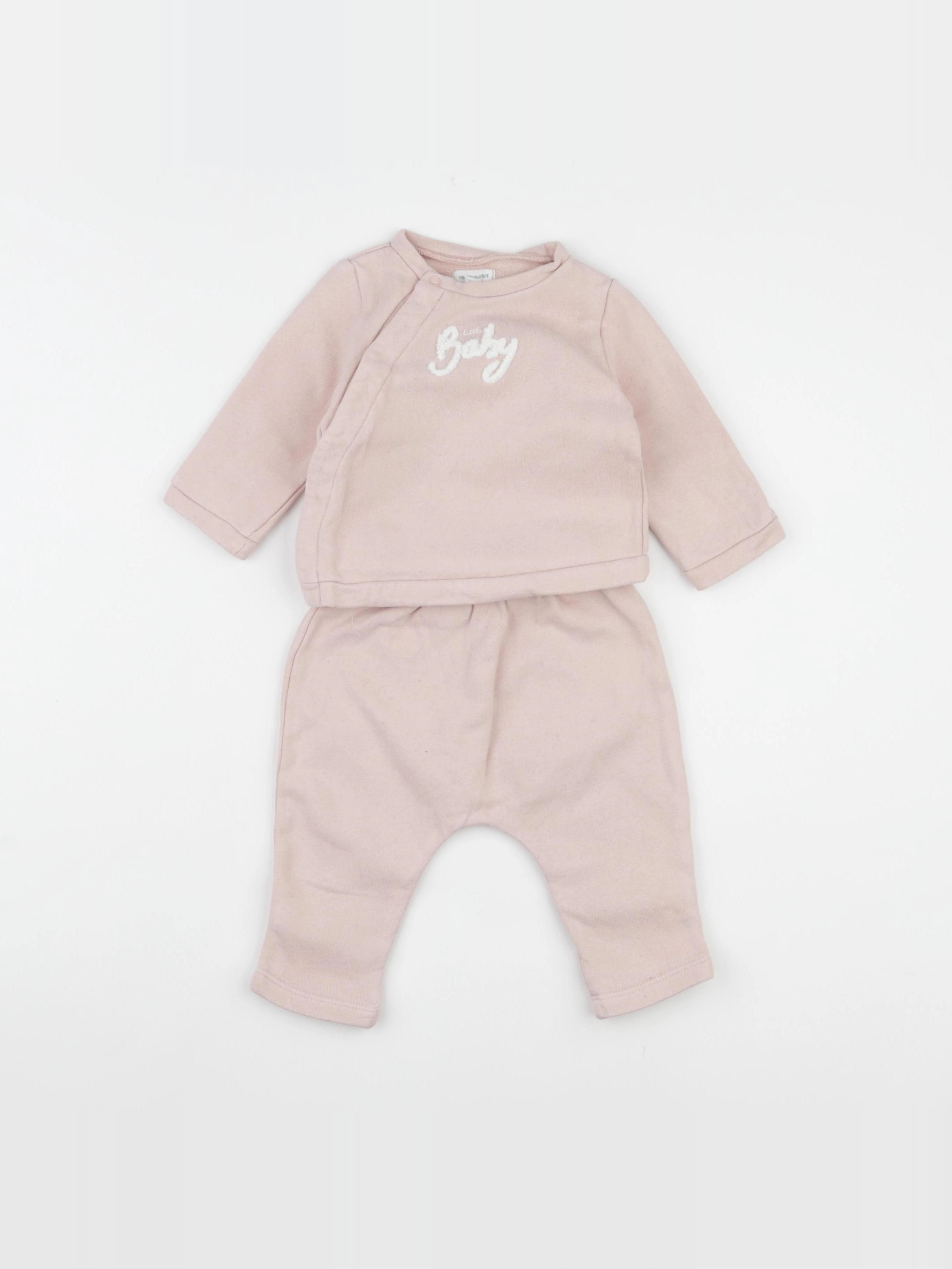 Vertbaudet - ensemble rose - 3 mois