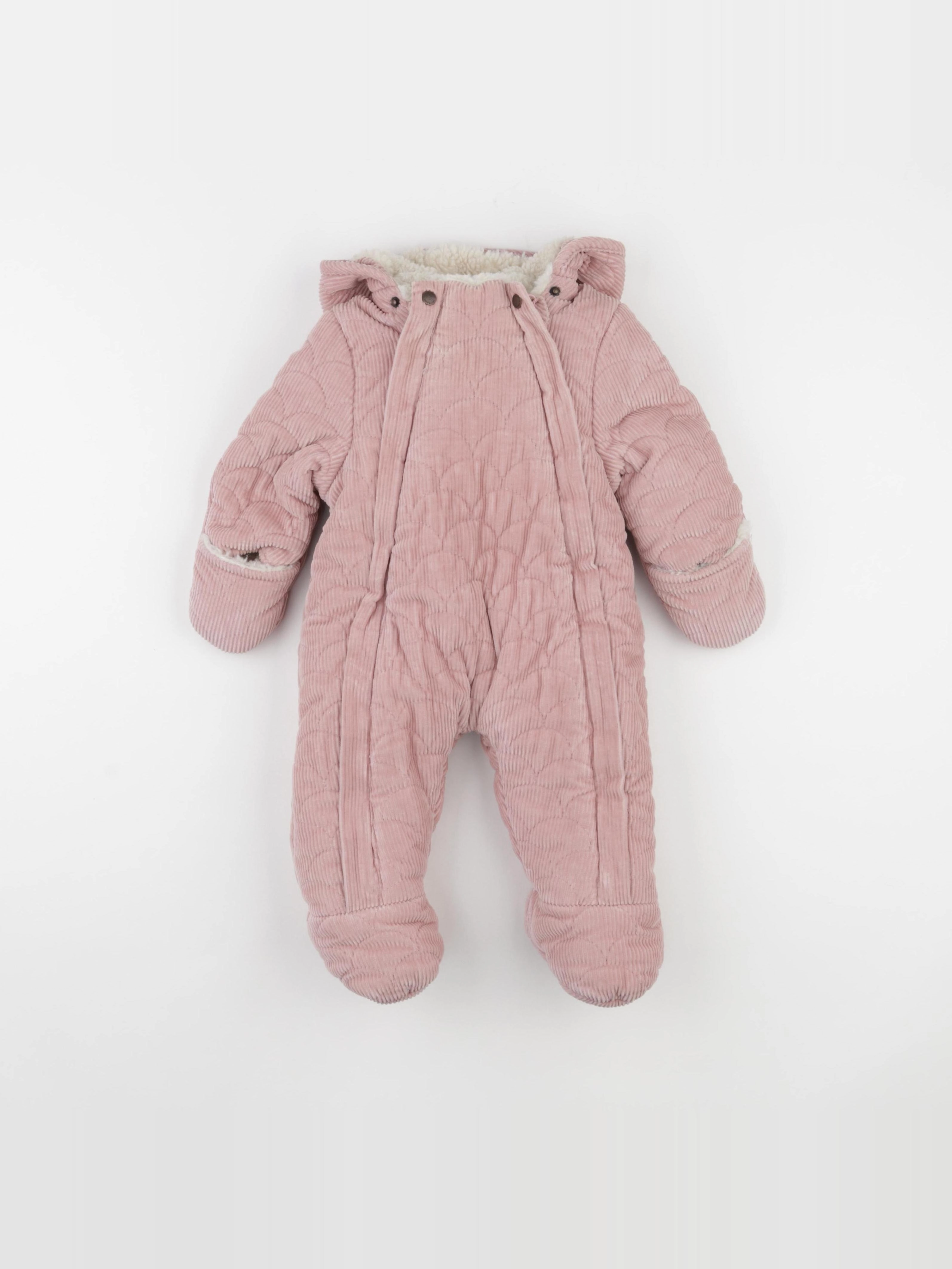 Vertbaudet - combi-pilote rose - 6 mois