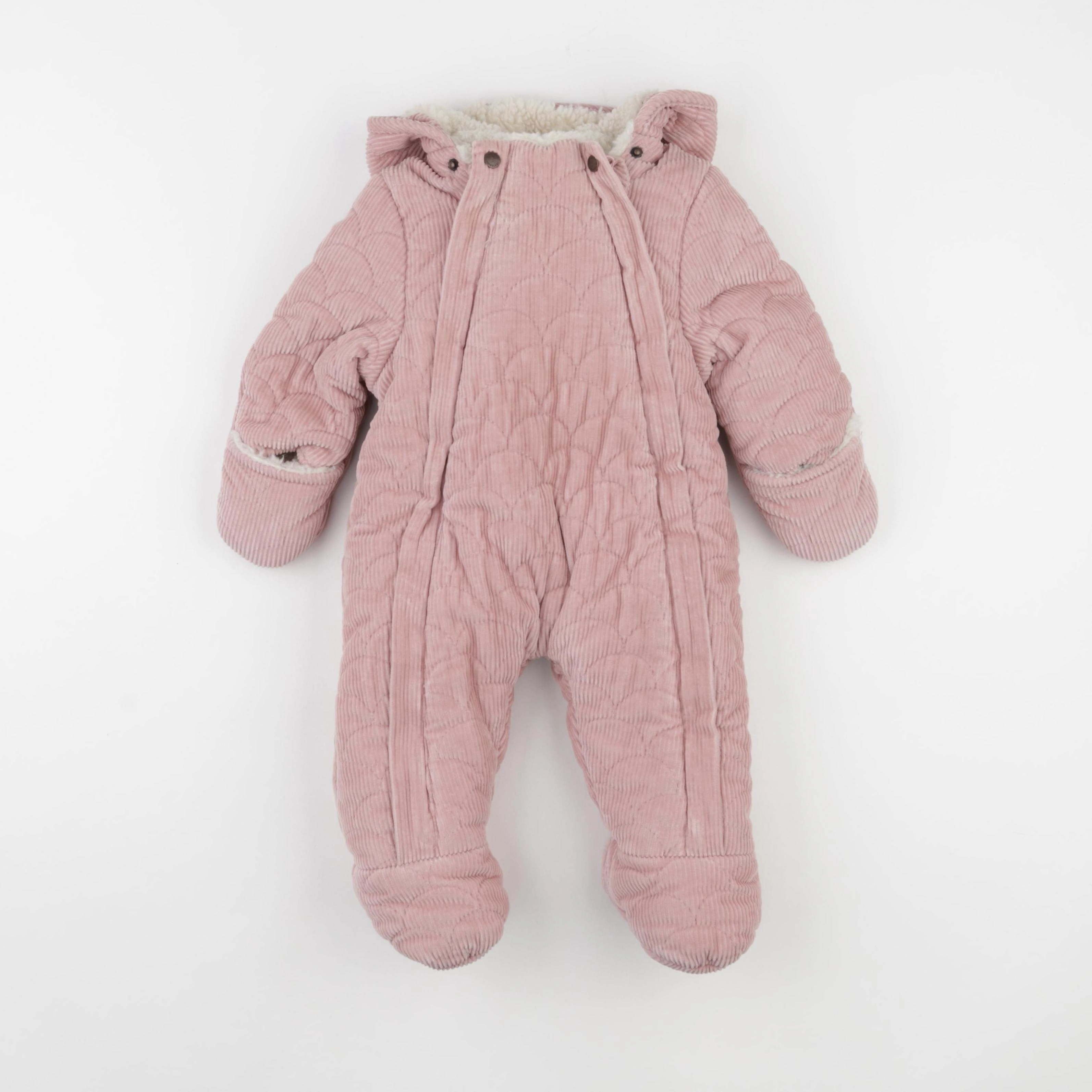 Vertbaudet - combi-pilote rose - 6 mois