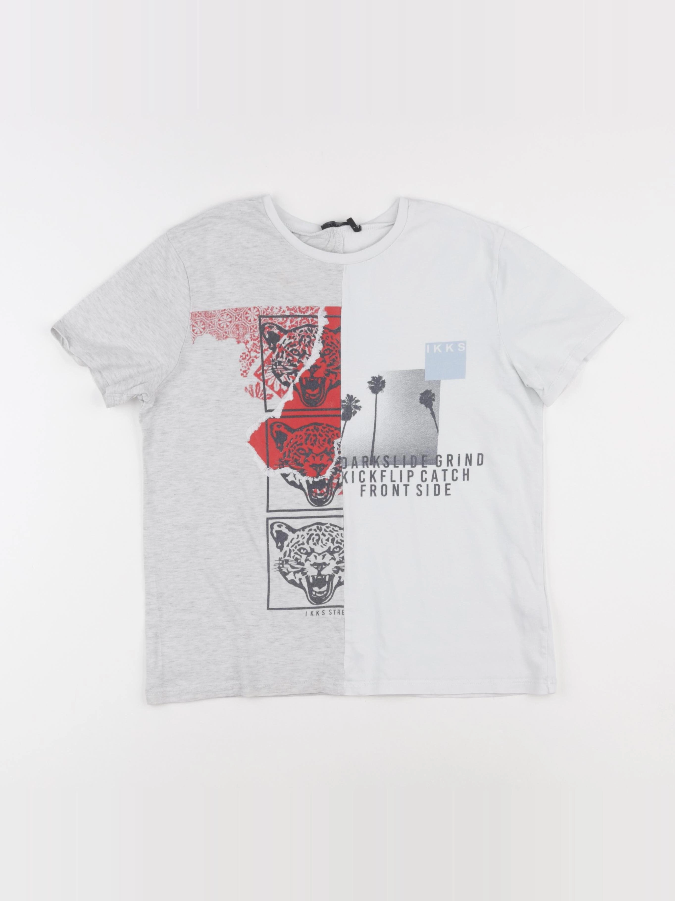 IKKS - tee-shirt gris - 12 ans