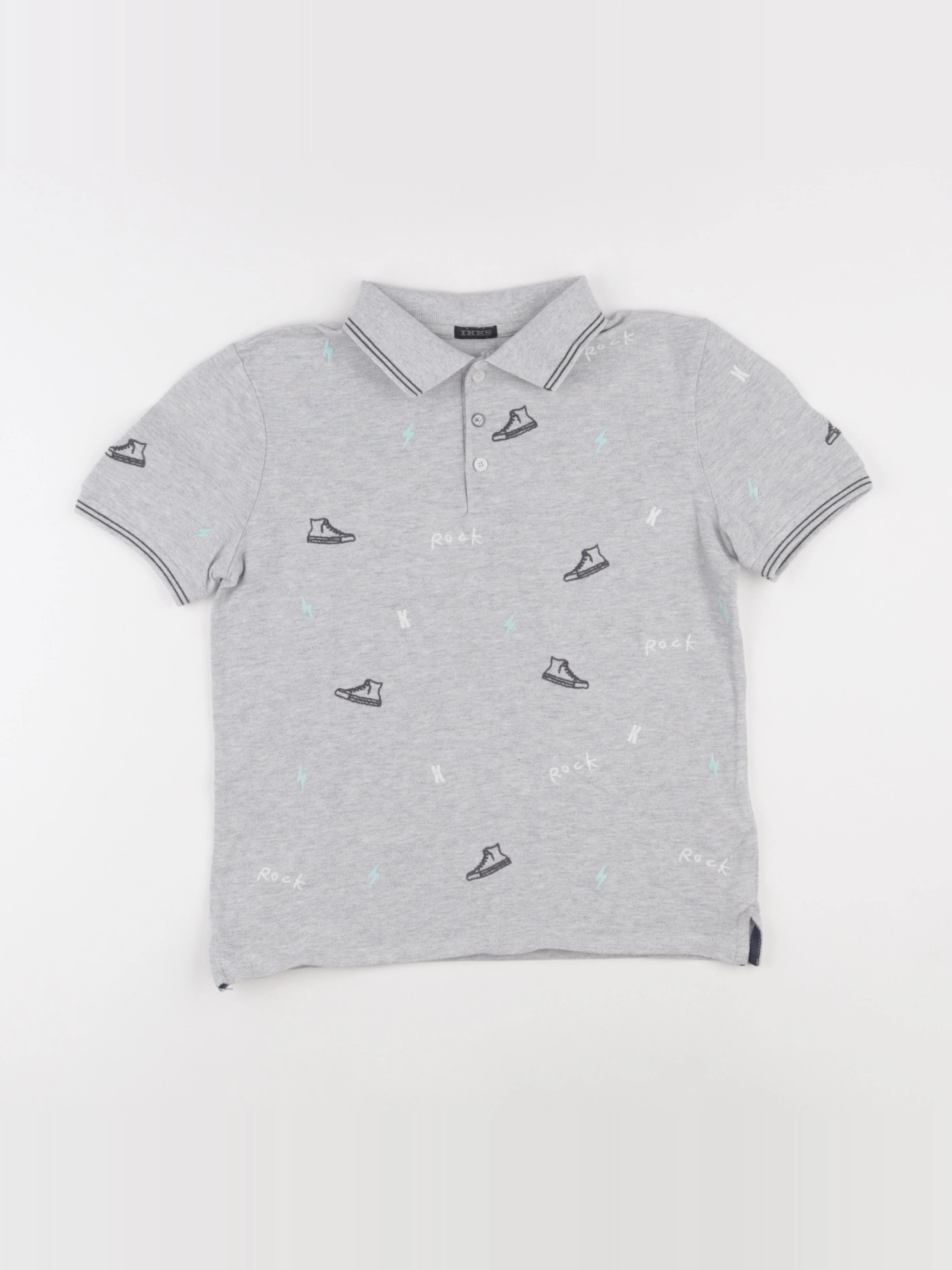 IKKS - polo gris - 12 ans