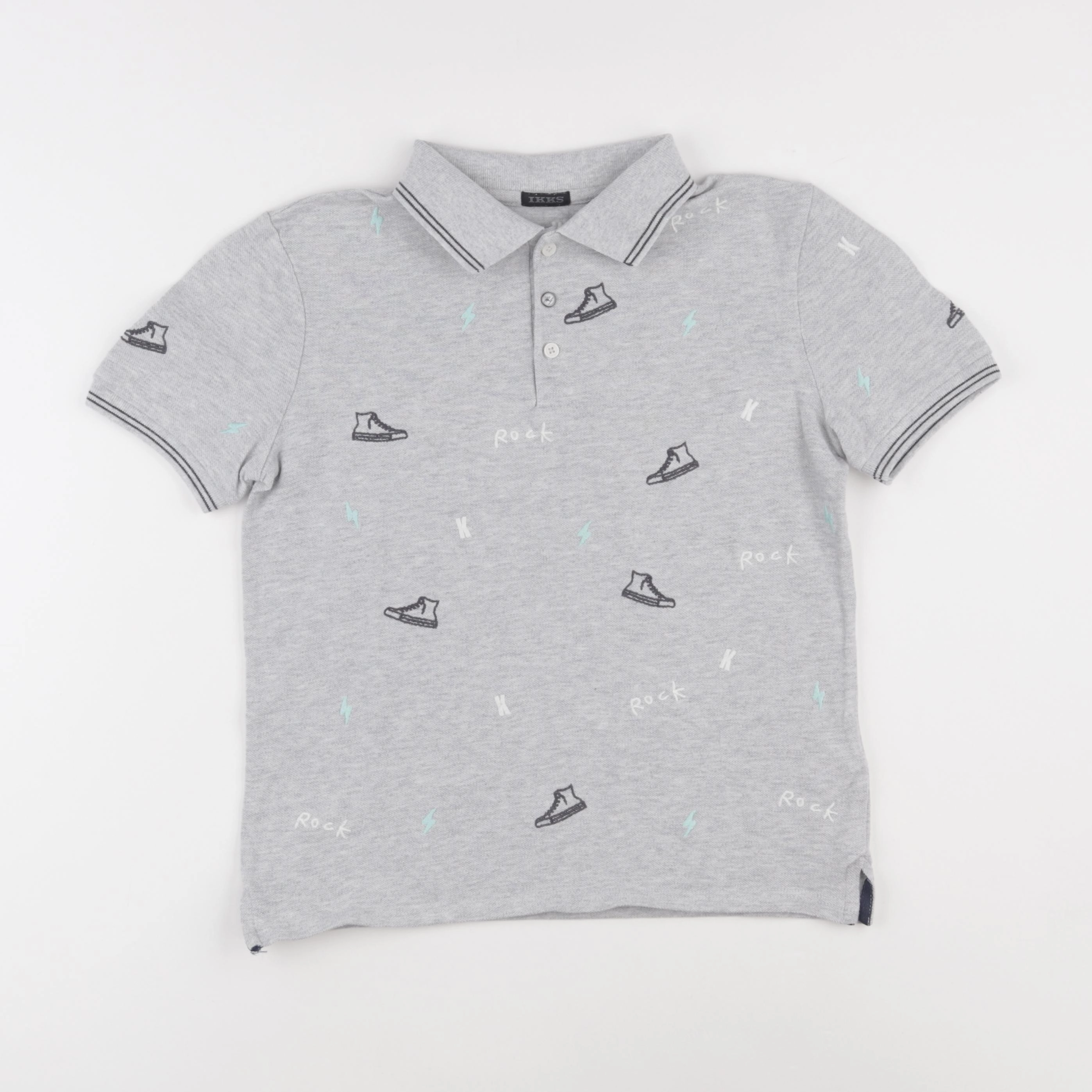 IKKS - polo gris - 12 ans