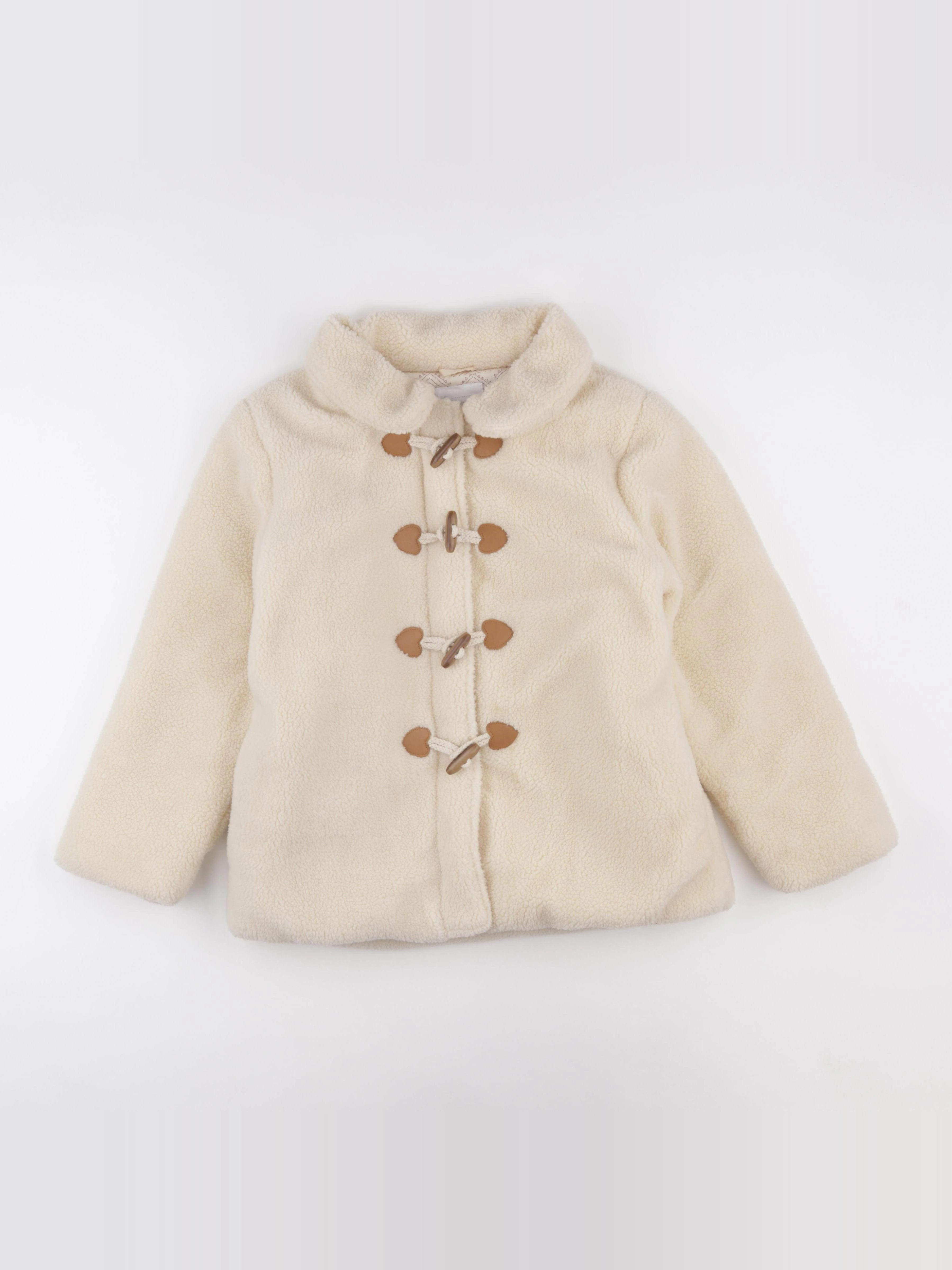 Vertbaudet - manteau beige - 10 ans