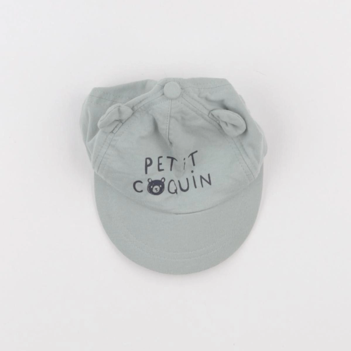 Vertbaudet - chapeau bleu - 3/6 mois