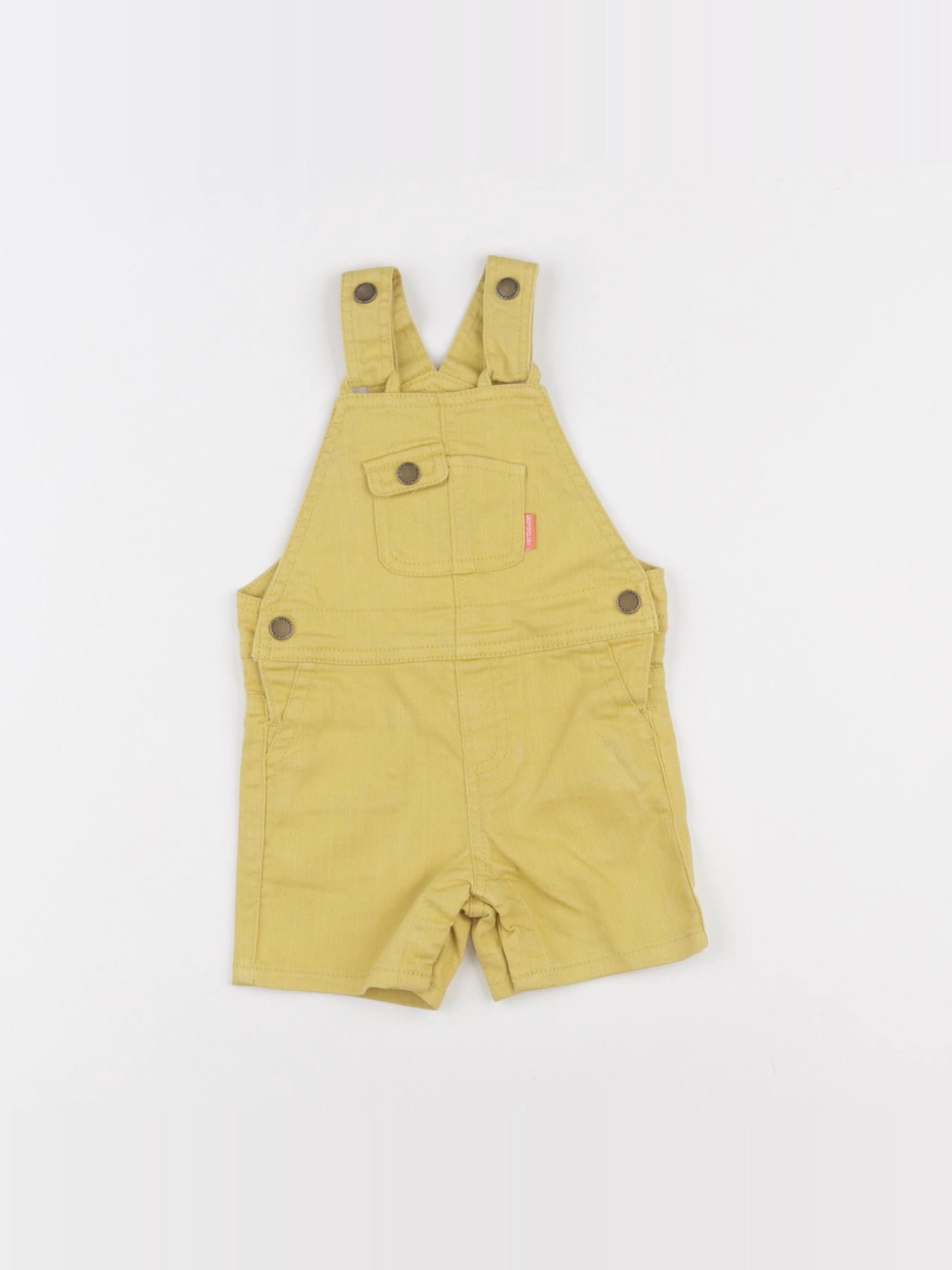 Vertbaudet - salopette jaune - 6 mois