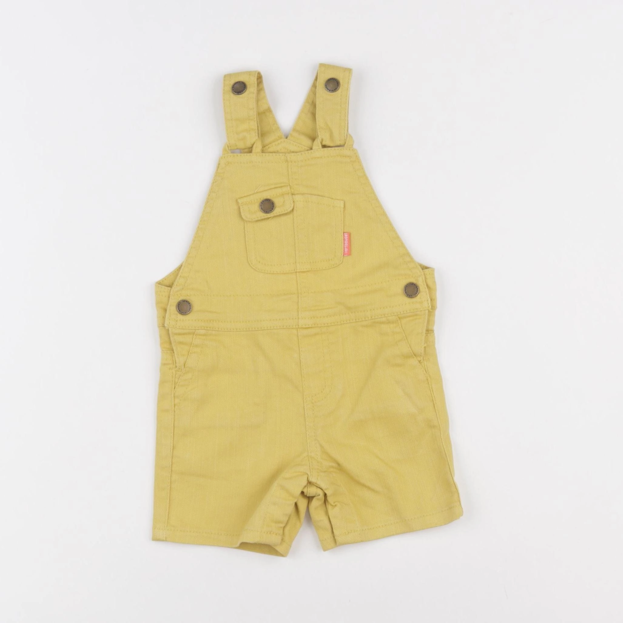 Vertbaudet - salopette jaune - 6 mois