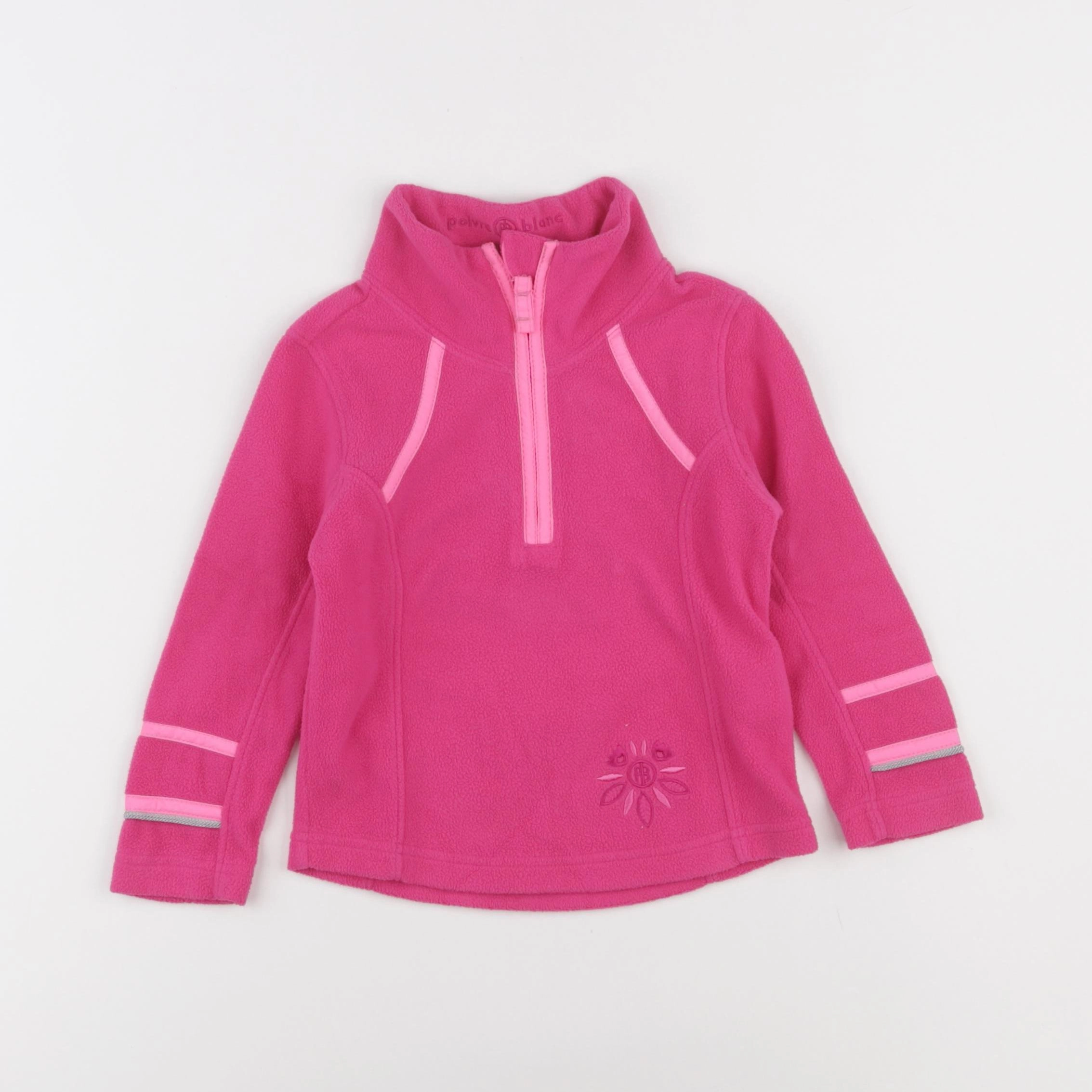 Poivre Blanc Ski - polaire rose - 2 ans