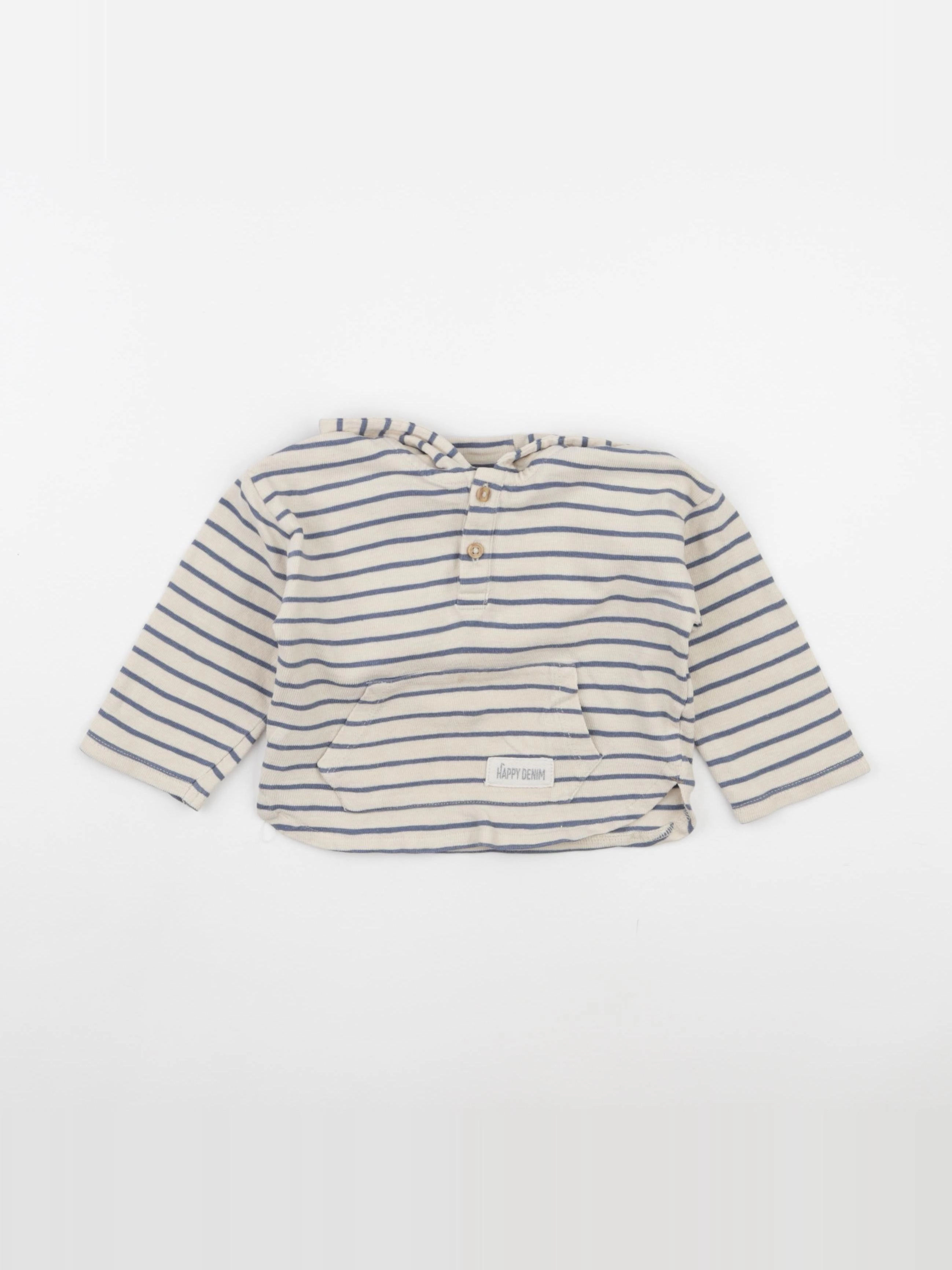 Vertbaudet - sweat bleu - 18 mois
