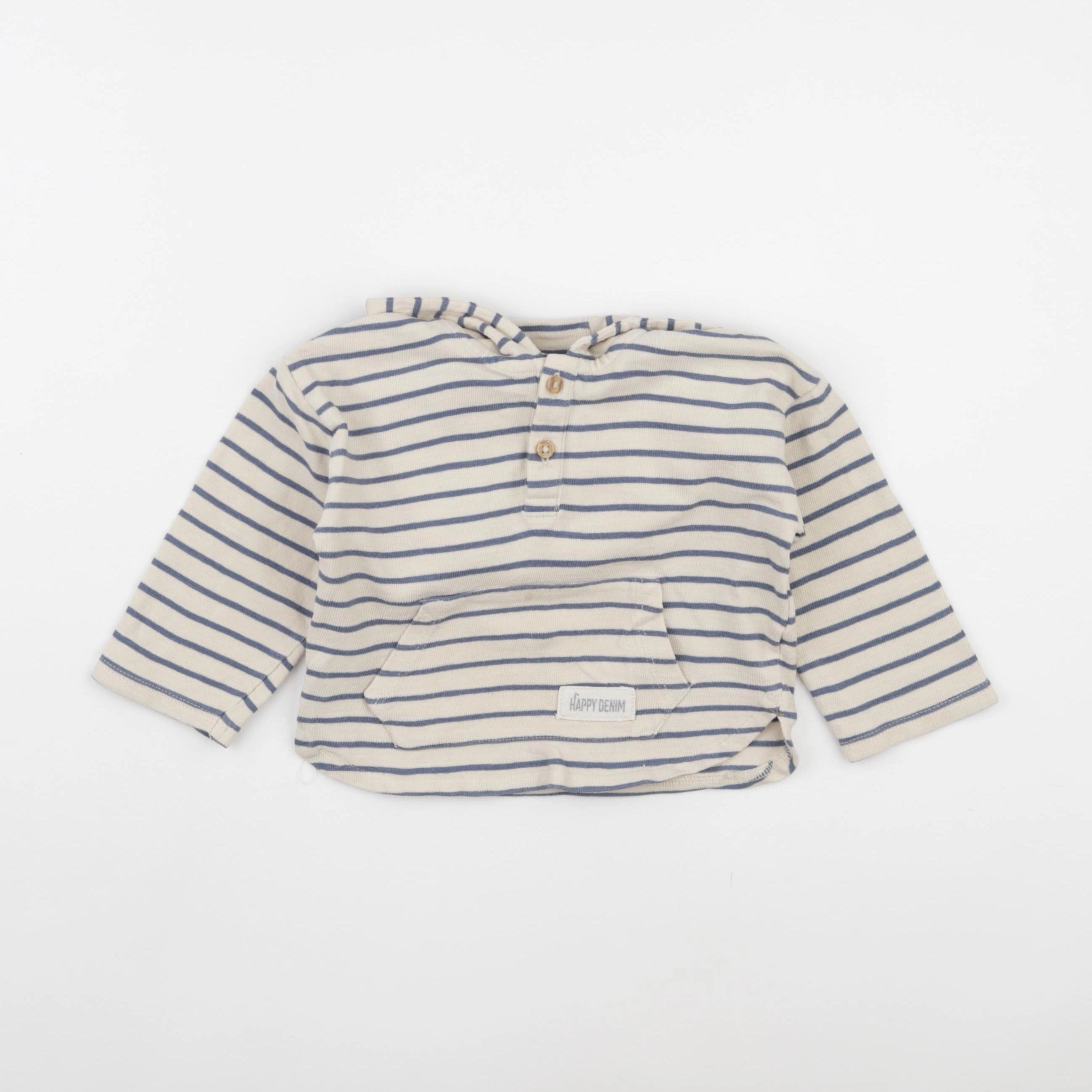 Vertbaudet - sweat bleu - 18 mois
