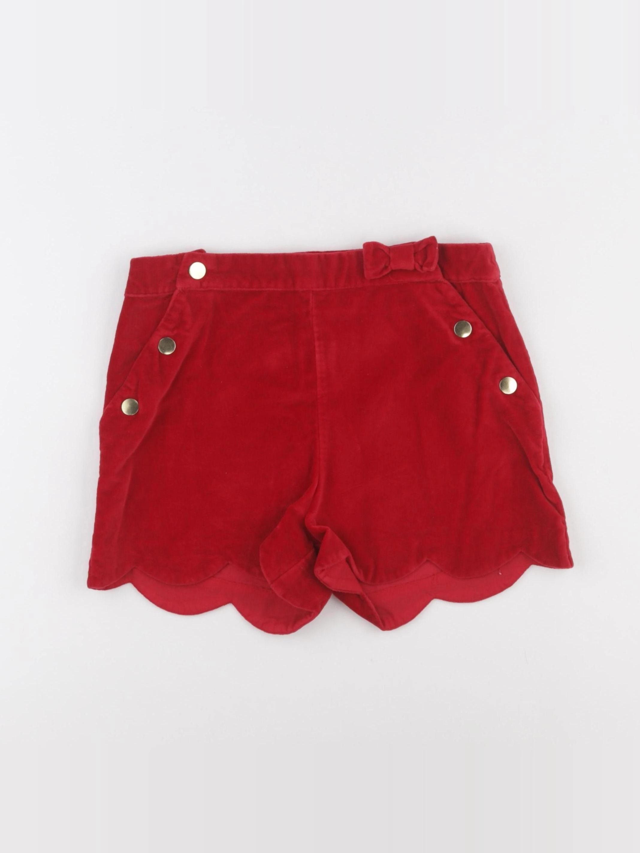 Vertbaudet - short rouge - 10 ans