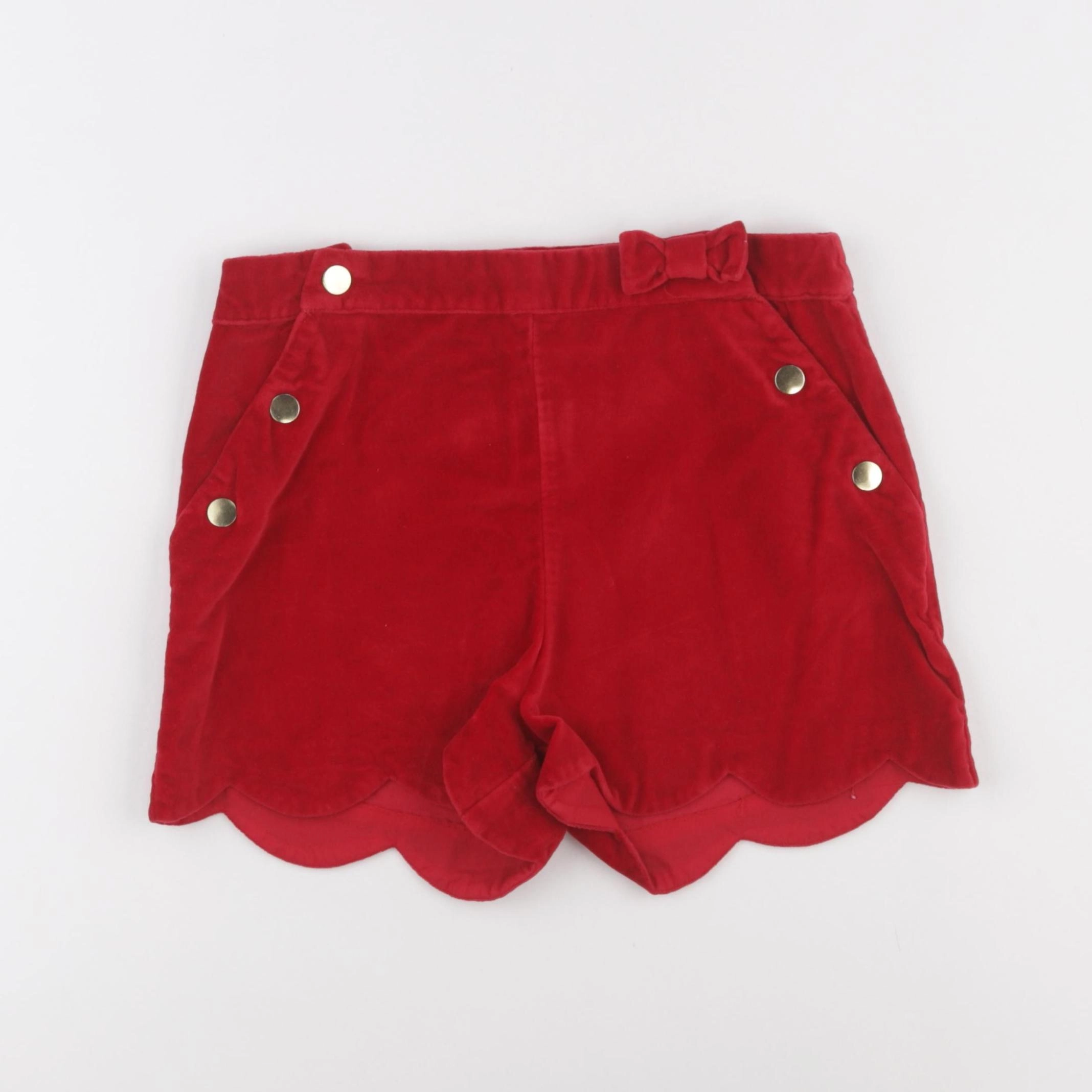 Vertbaudet - short rouge - 10 ans
