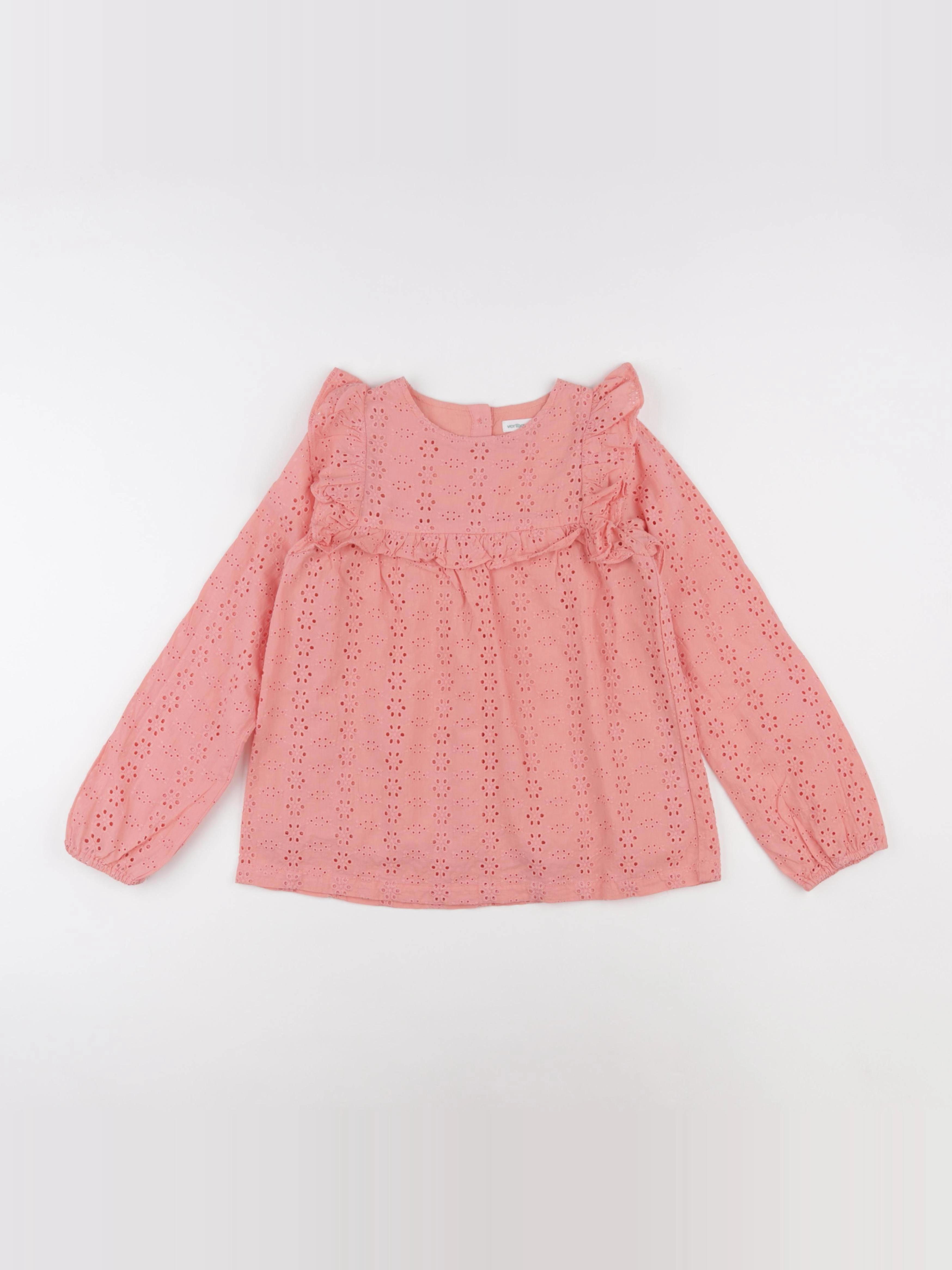 Vertbaudet - blouse orange - 10 ans